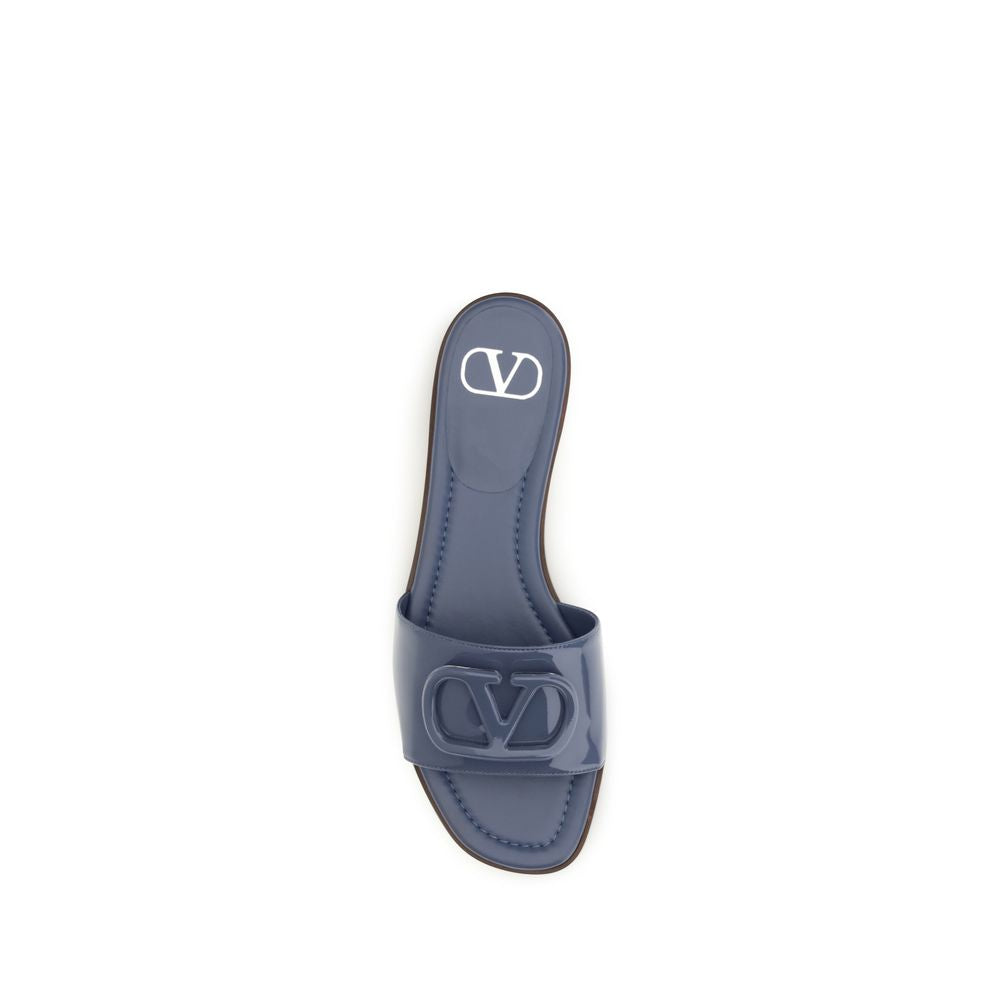 Valentino Garavani Blue 'Slip-On' Mini Sandals blau