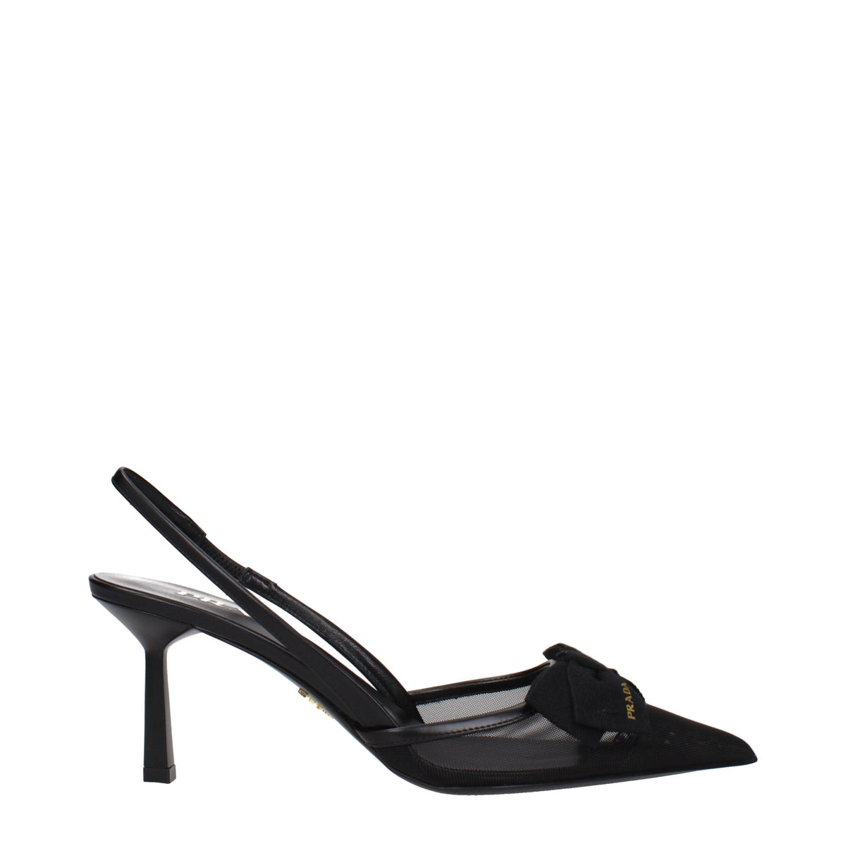 Prada Black Fibres High Heel Pumps schwarz