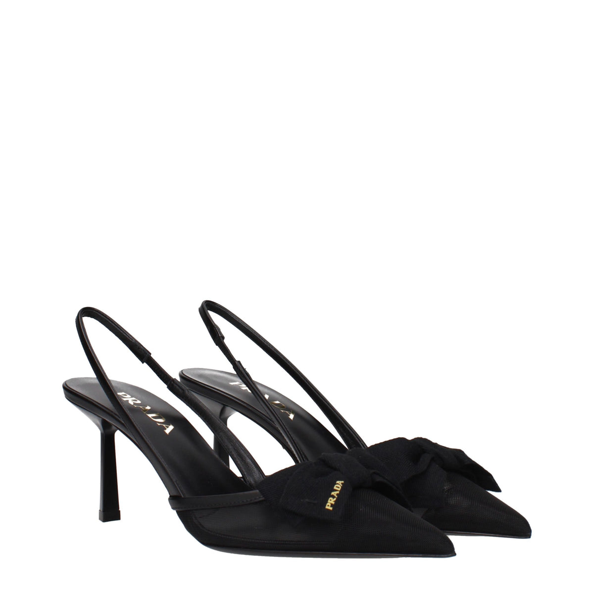 Prada Black Fibres High Heel Pumps schwarz