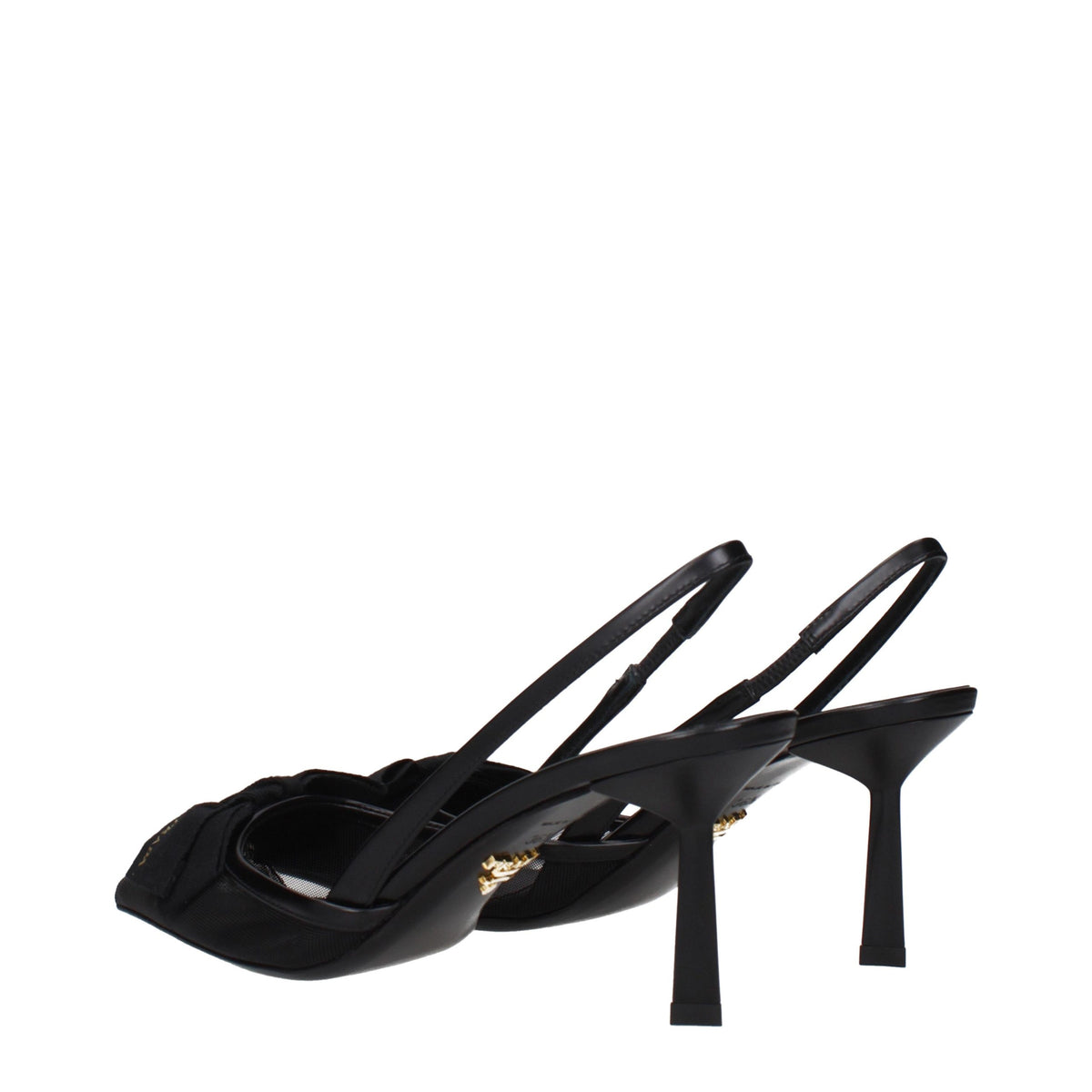 Prada Black Fibres High Heel Pumps schwarz