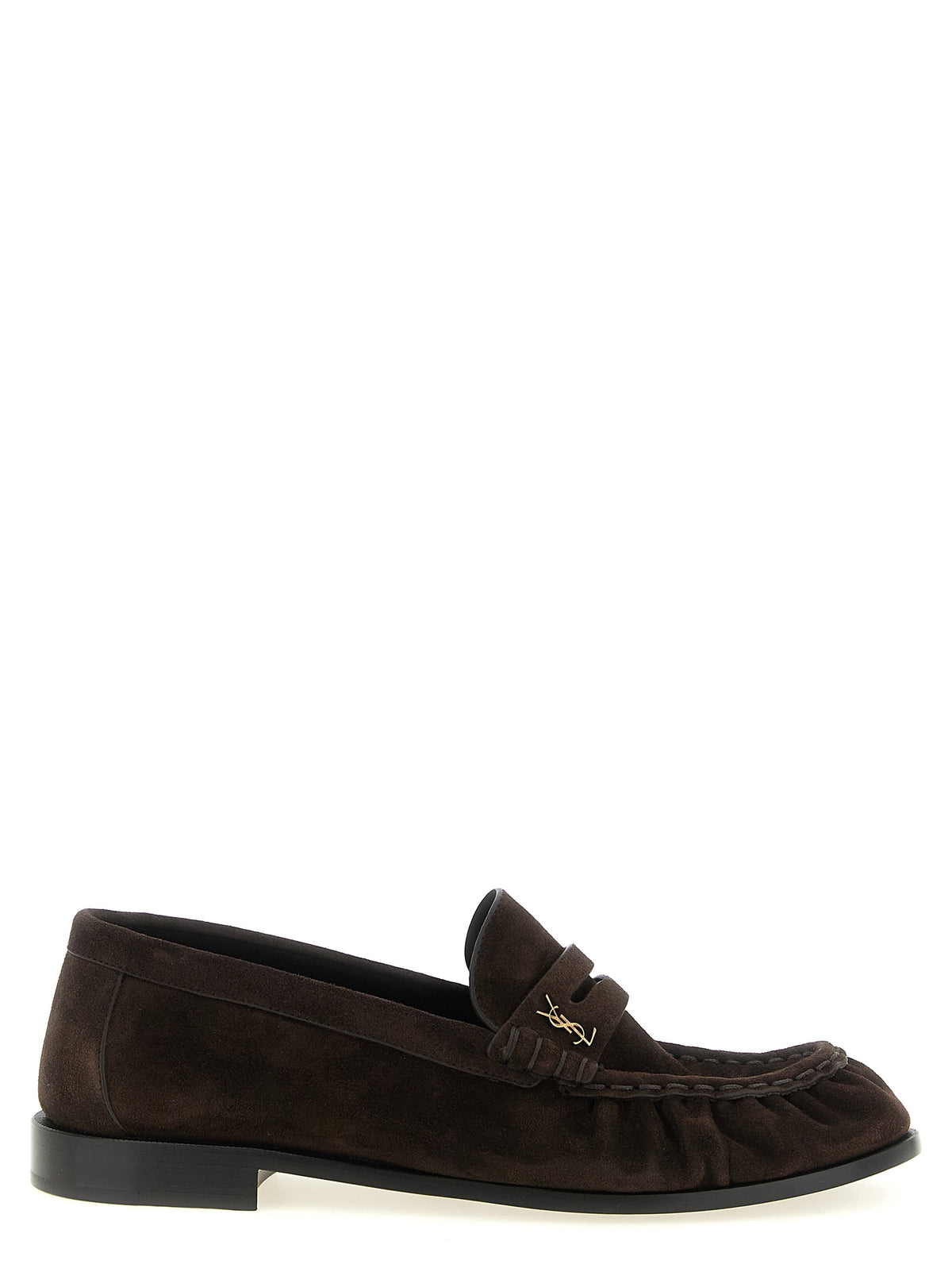 Saint Laurent Brown 'Le Loafer' Mini Loafers braun