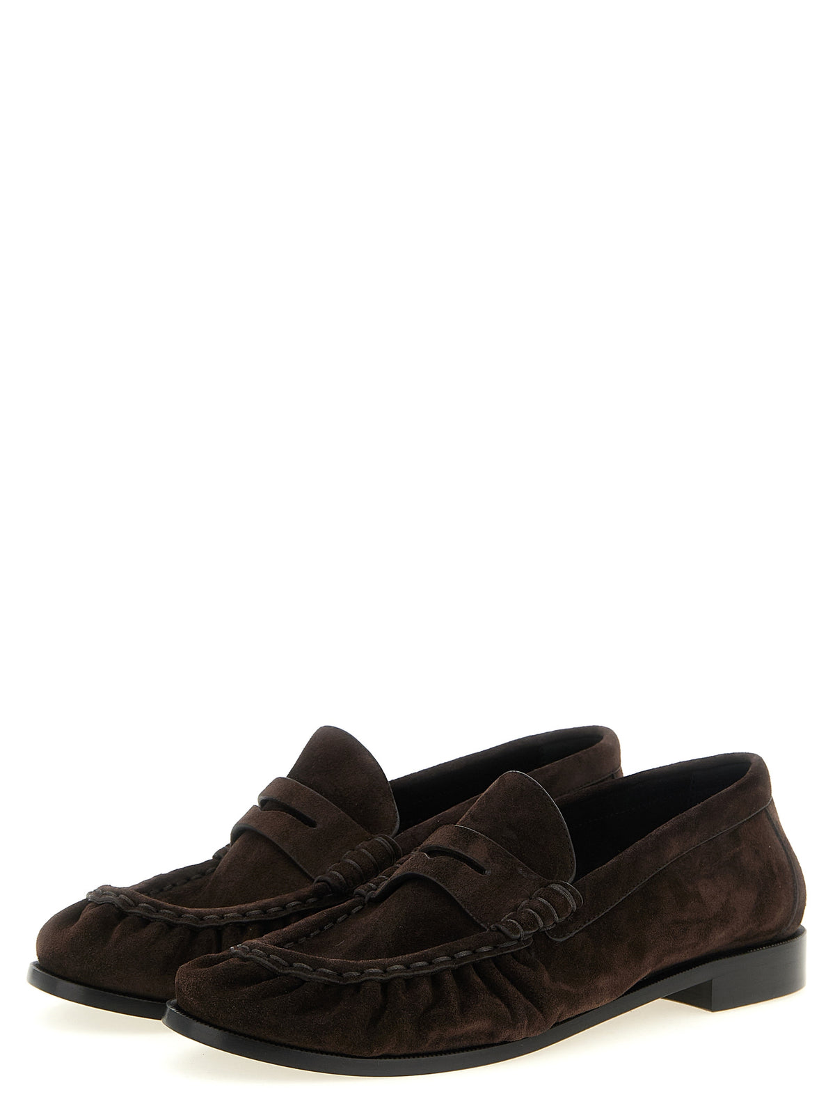 Saint Laurent Brown 'Le Loafer' Mini Loafers braun