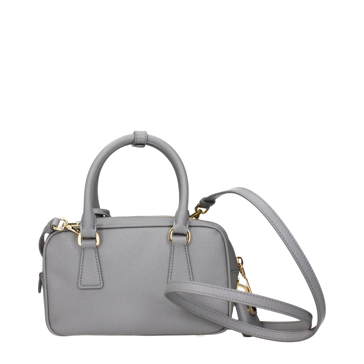 Prada Gray Leather Handbag grau