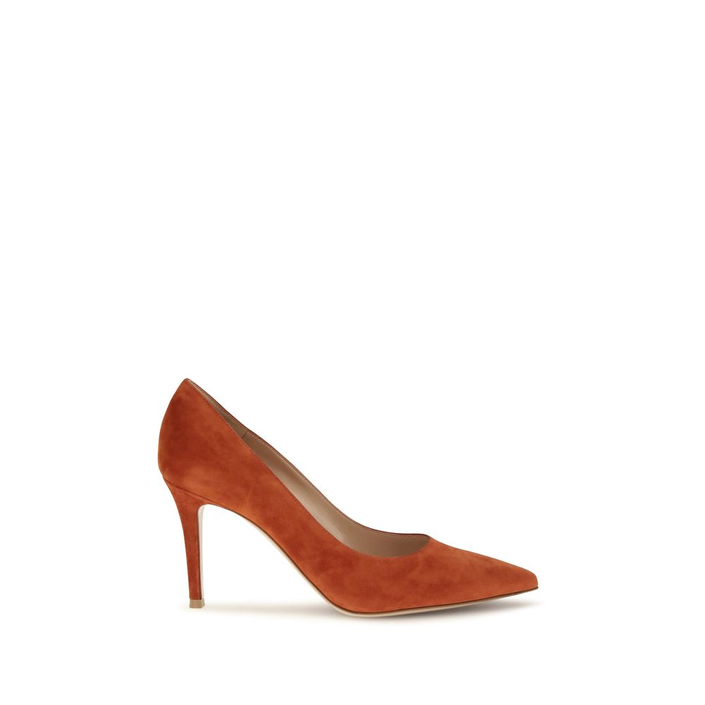 Gianvito Rossi Red Suede Pumps rot