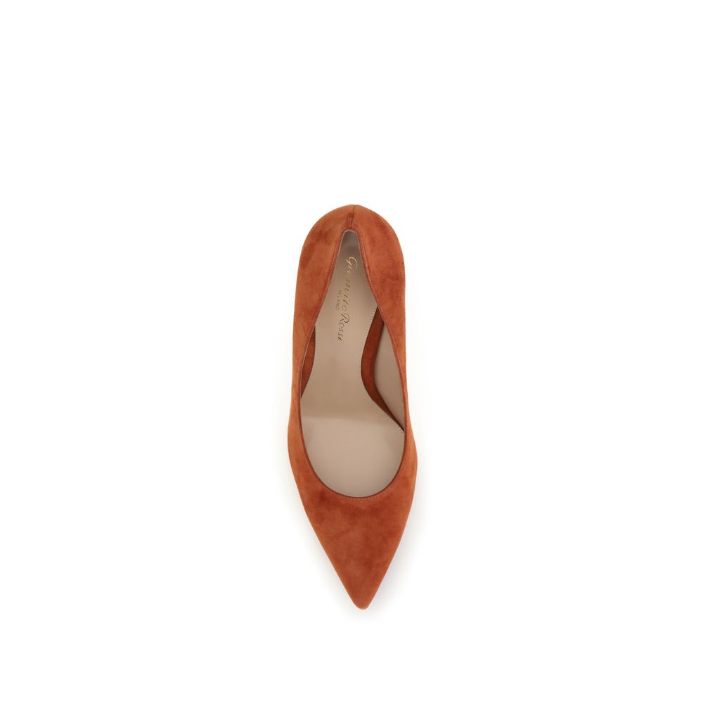 Gianvito Rossi Red Suede Pumps rot