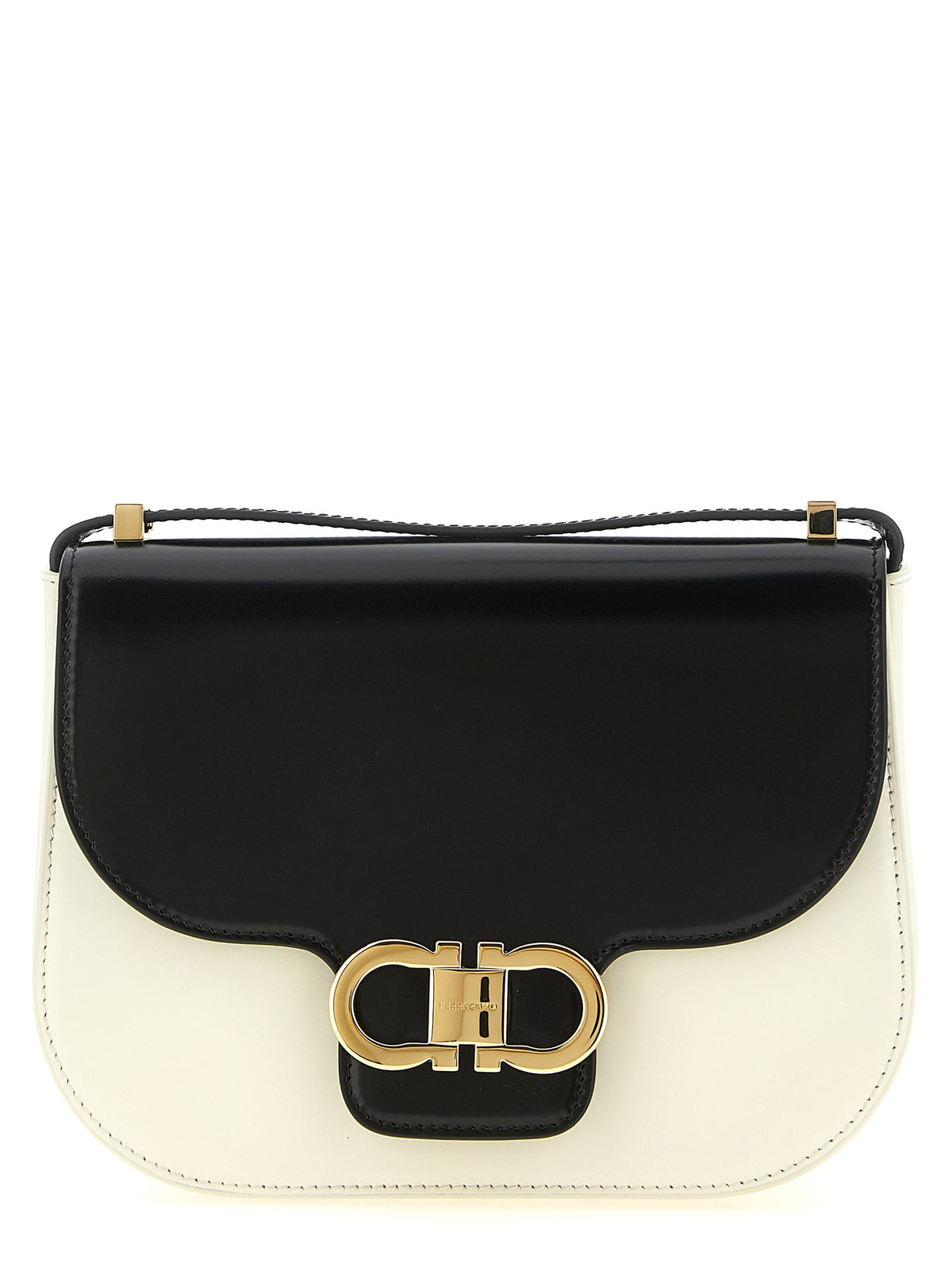 Ferragamo Bicolor 'North-South Double Gancini (Xs)' Mini Crossbody Bag multicolor
