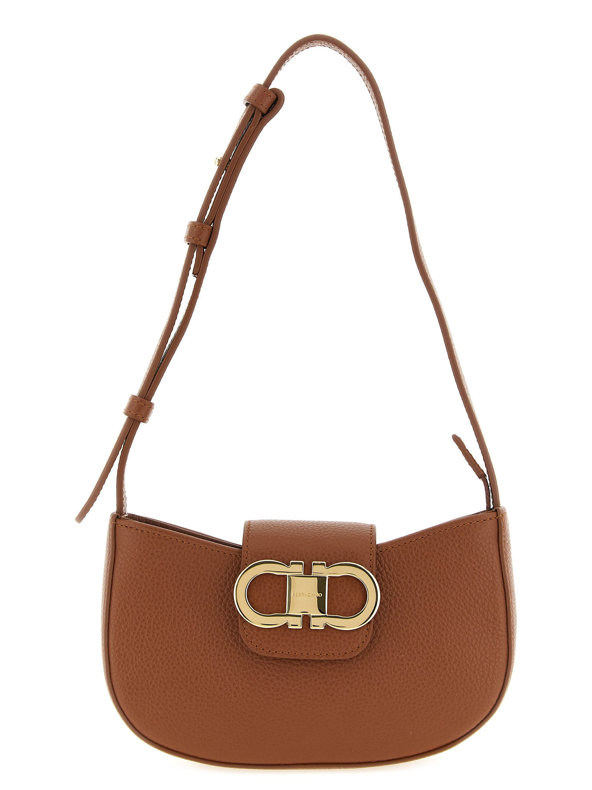 Ferragamo Brown 'Gabry' Mini Shoulder Bag braun