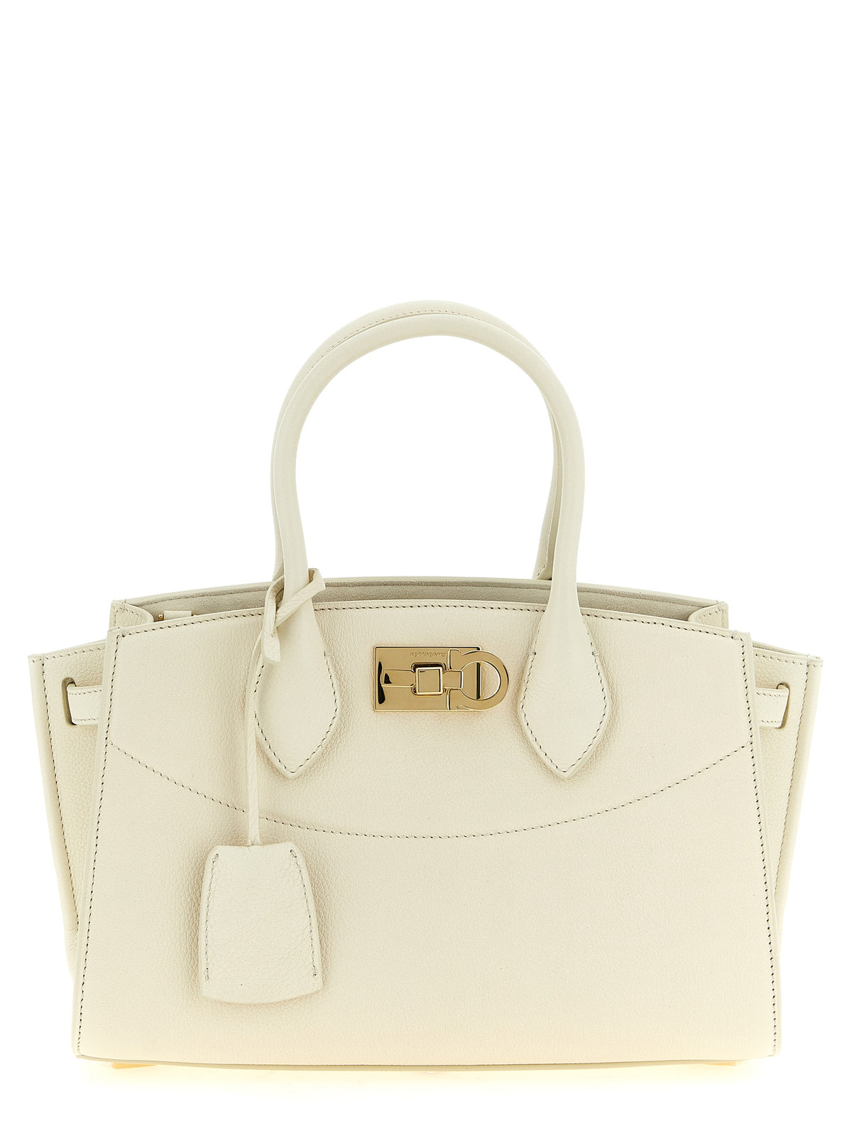 Ferragamo White 'New Studio Soft (M)' Handbag weiss