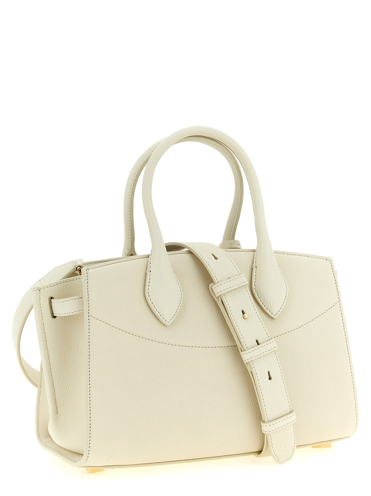 Ferragamo White 'New Studio Soft (M)' Handbag weiss