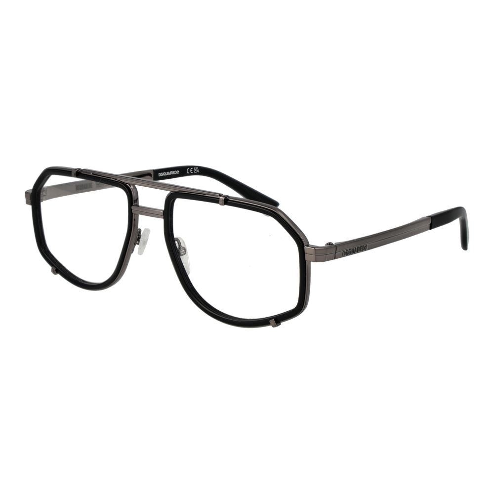Dsquared² Black Metal Glasses (Frames) schwarz