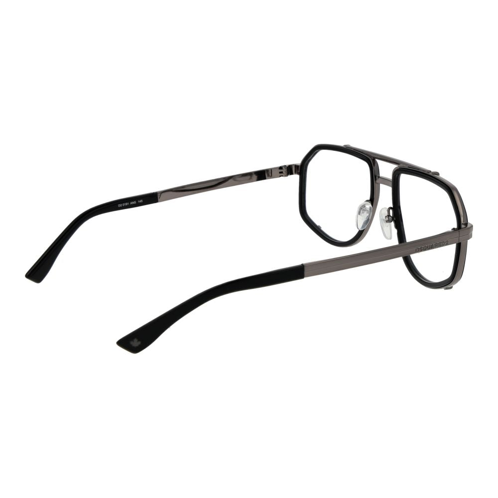 Dsquared² Black Metal Glasses (Frames) schwarz