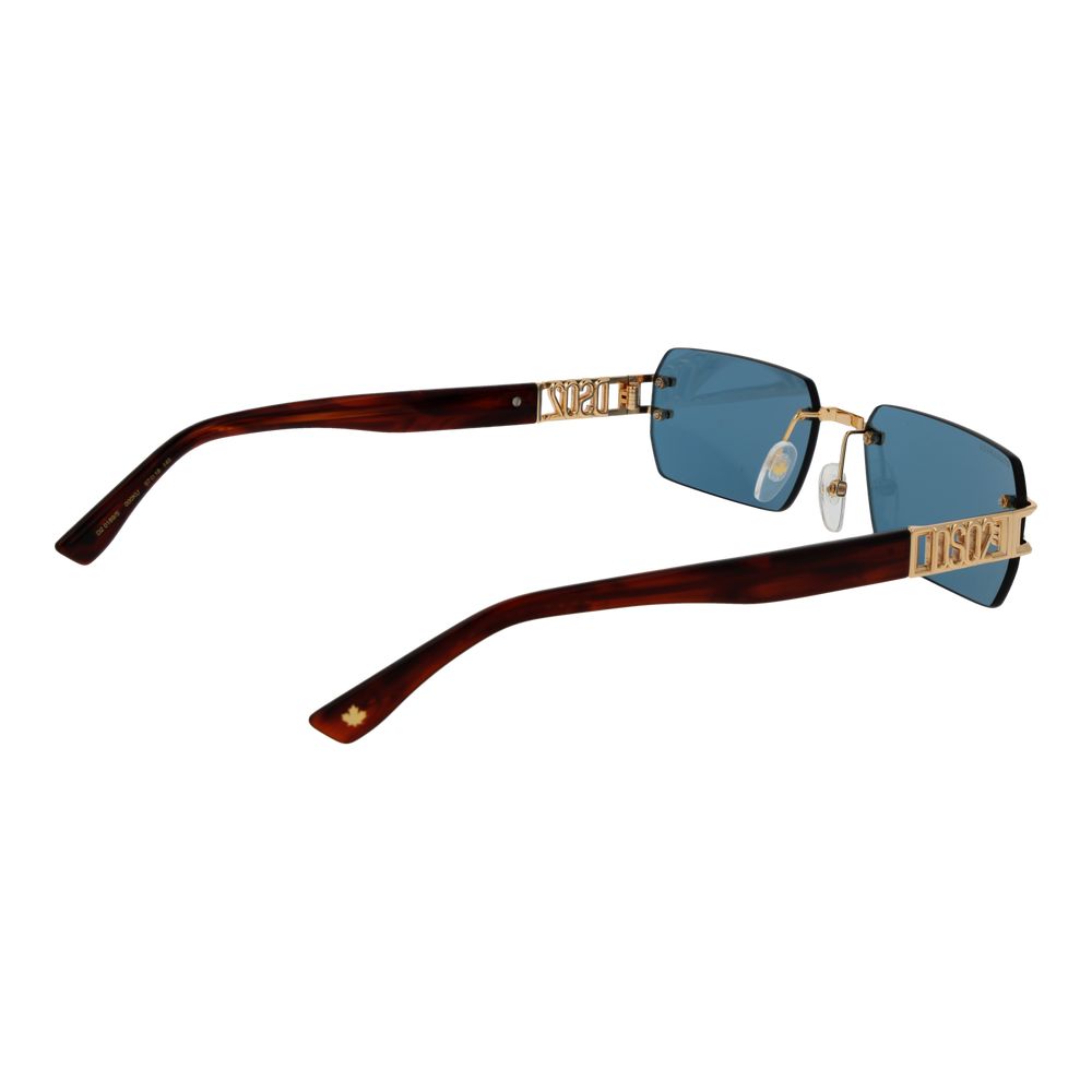 Dsquared² Gold Metal Sunglasses rot