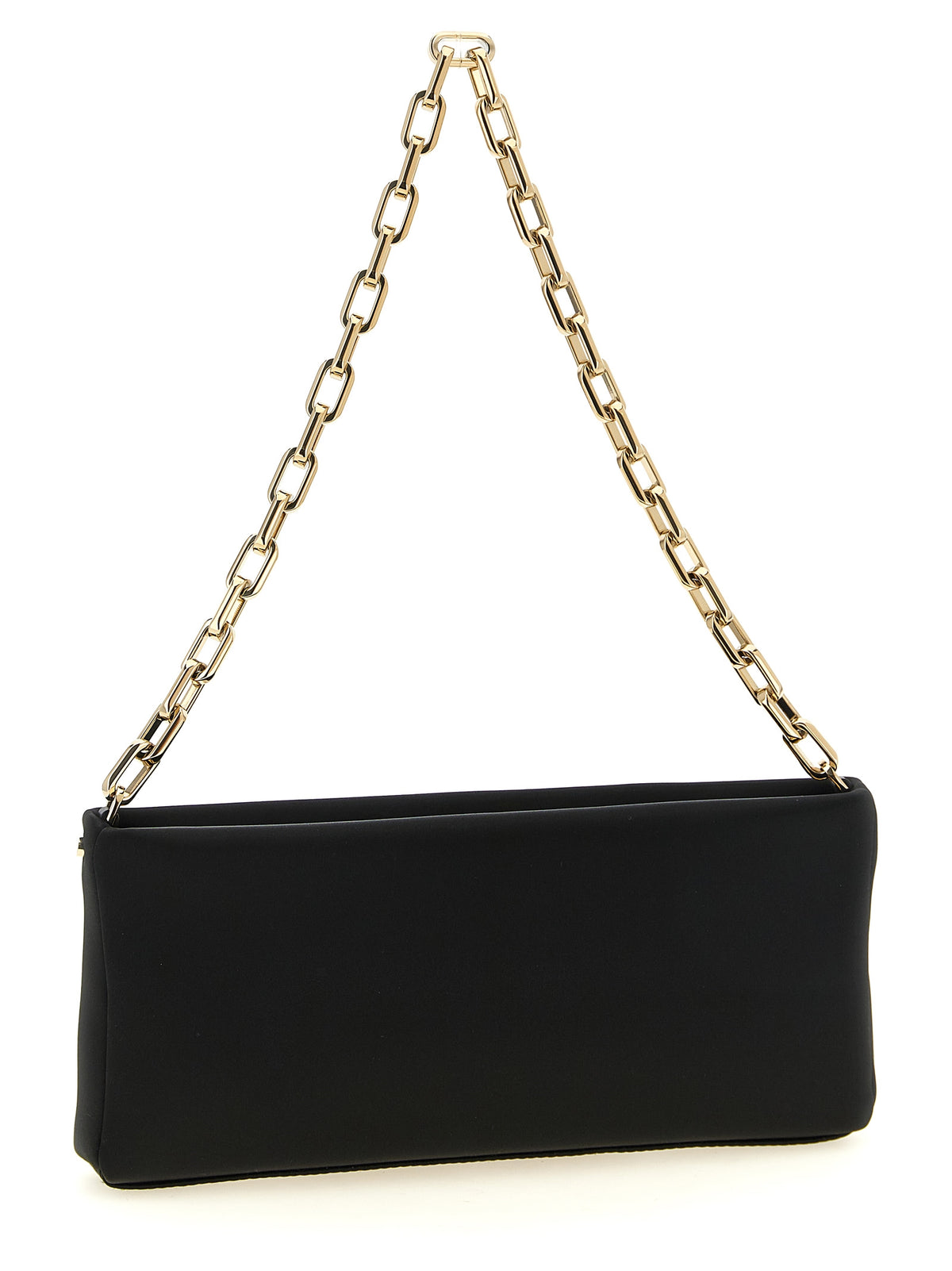 Christian Louboutin Black Elastane Clutch Bag schwarz