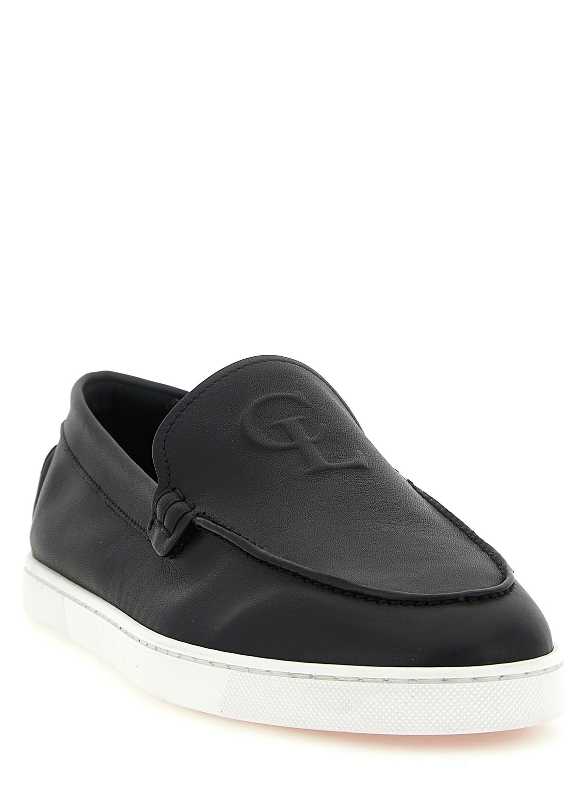 Christian Louboutin Black 'Slip-On' Loafers schwarz