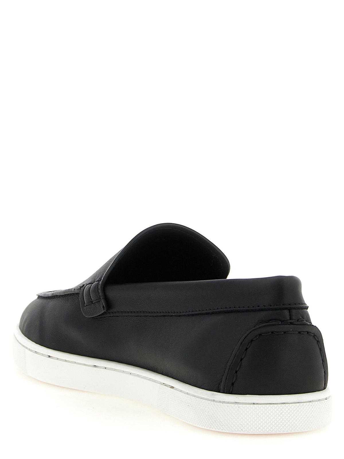 Christian Louboutin Black 'Slip-On' Loafers schwarz