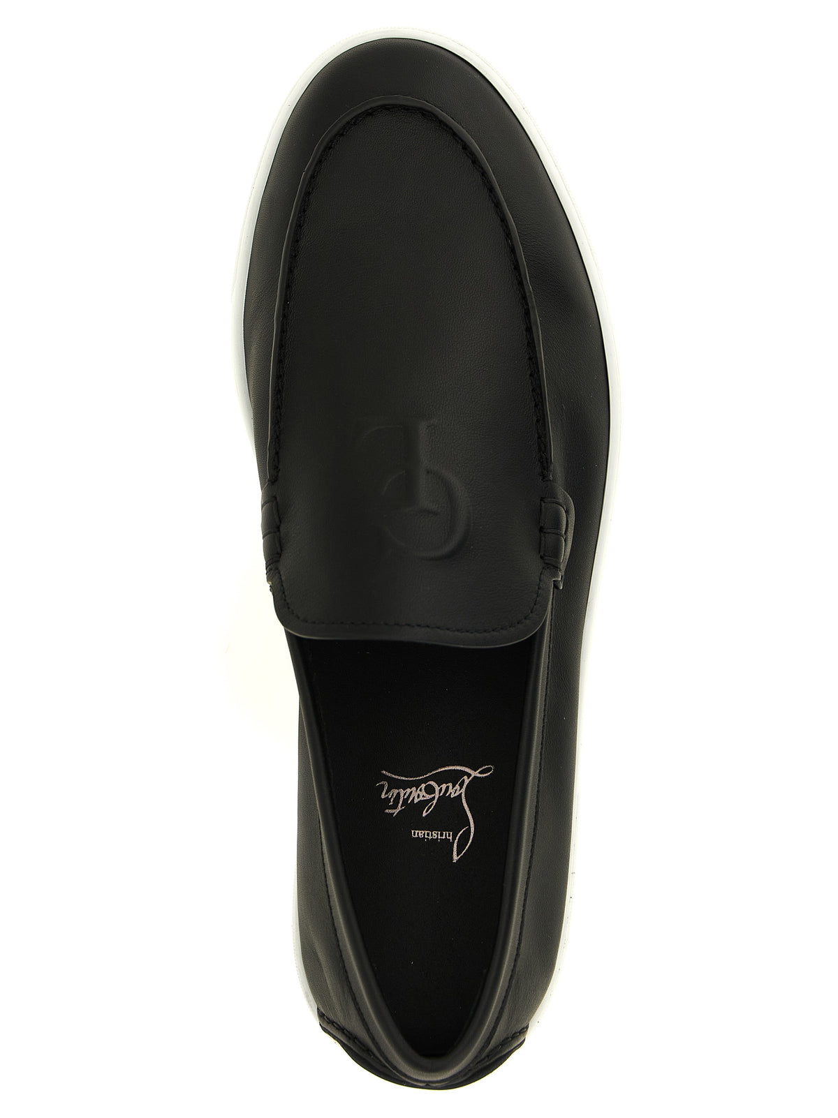 Christian Louboutin Black 'Slip-On' Loafers schwarz