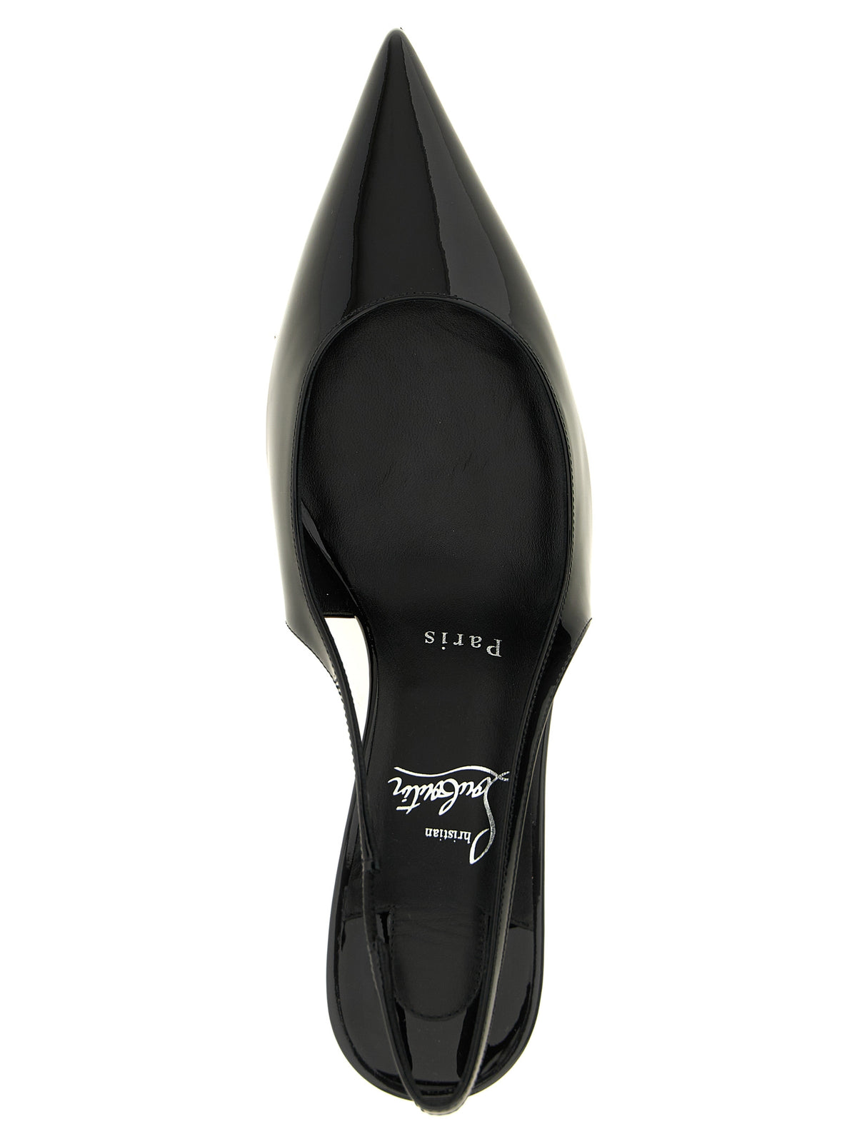 Christian Louboutin Black Mid Heel Pumps schwarz