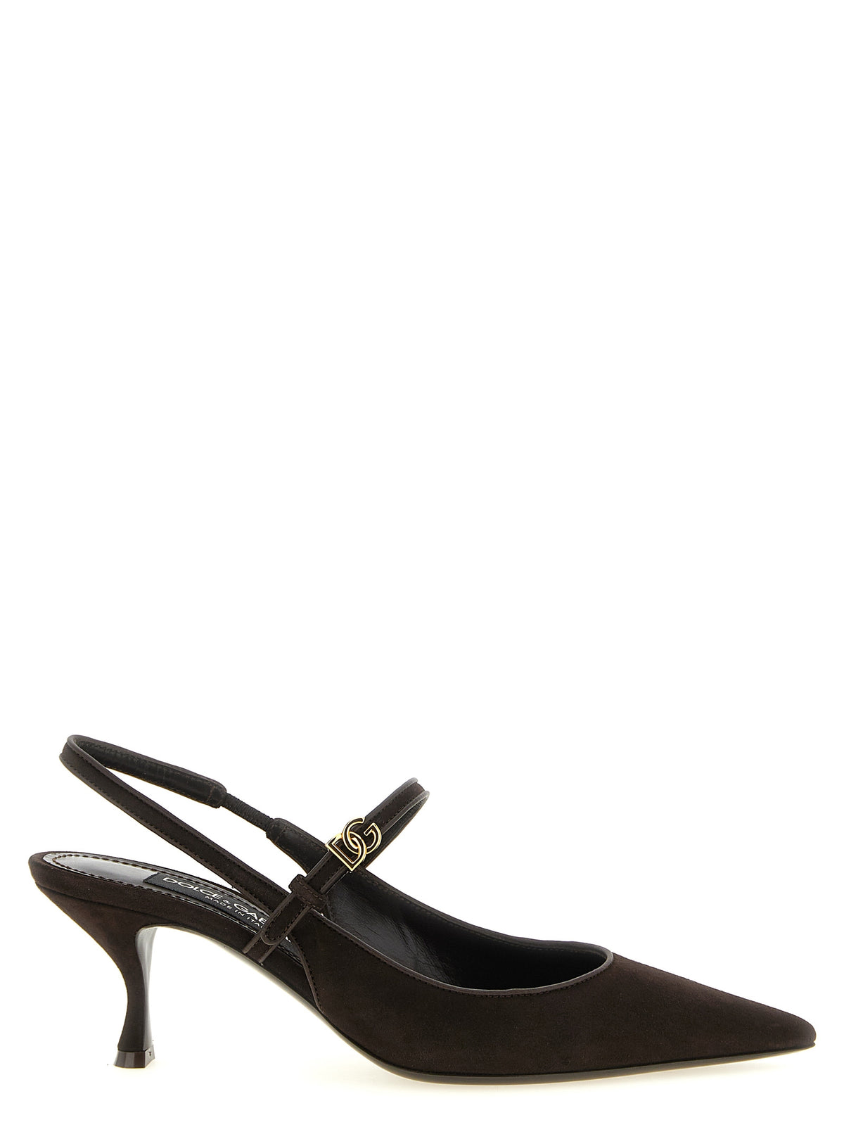 Dolce & Gabbana Brown Mid Heel Pumps braun