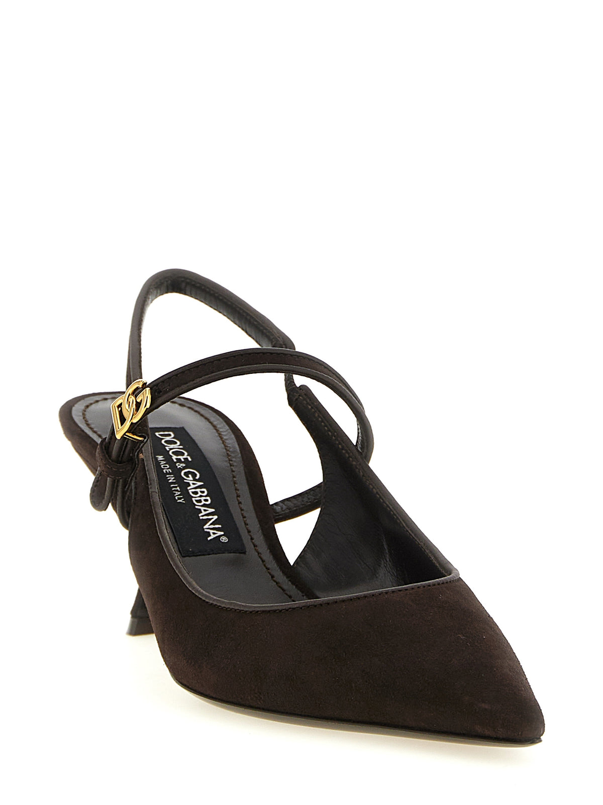 Dolce & Gabbana Brown Mid Heel Pumps braun