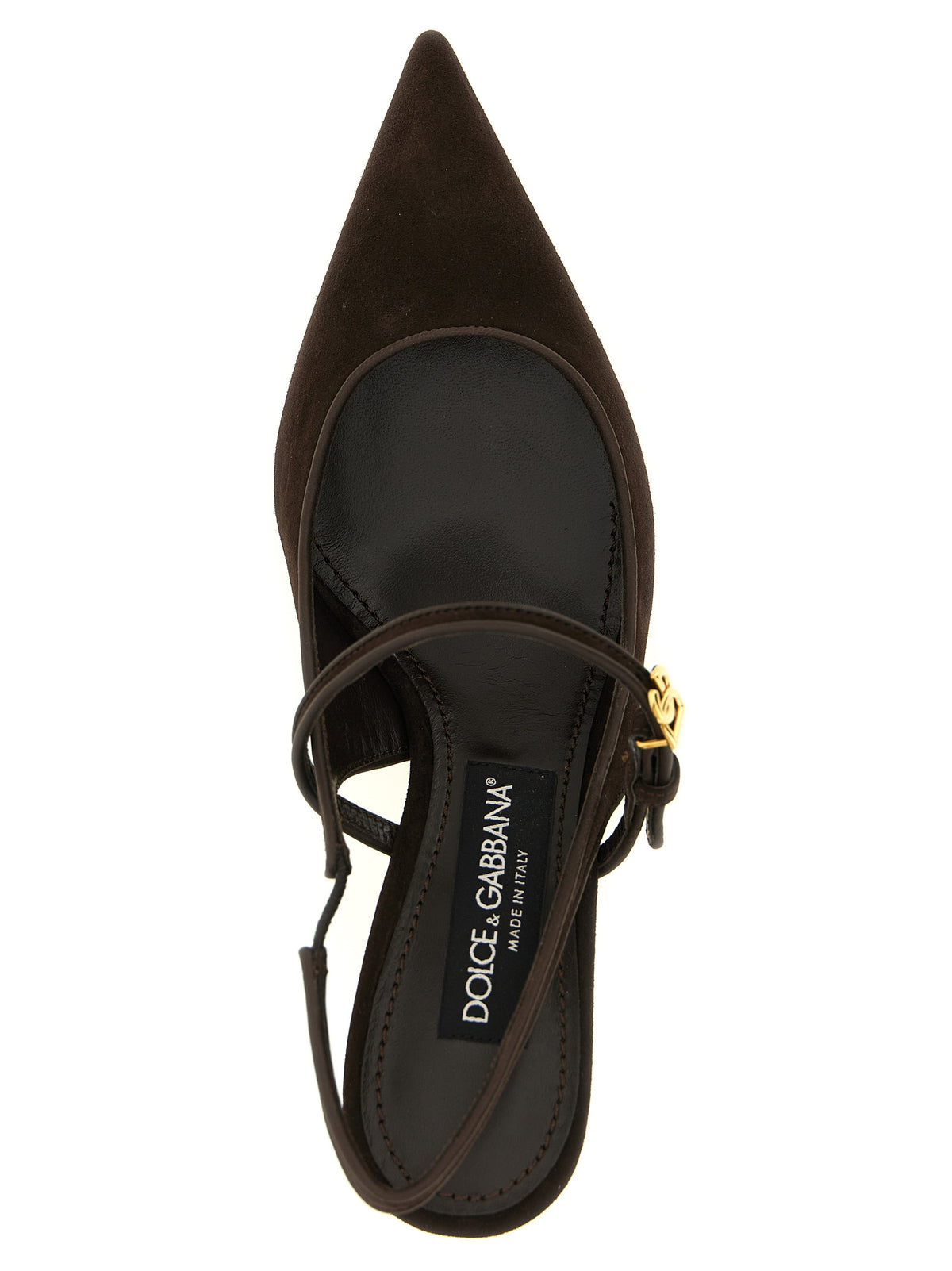 Dolce & Gabbana Brown Mid Heel Pumps braun