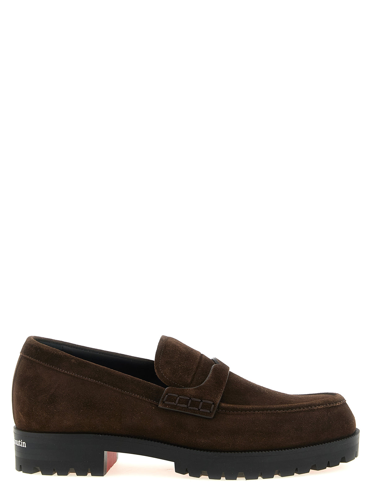 Christian Louboutin Brown 'Slip-On' Loafers braun