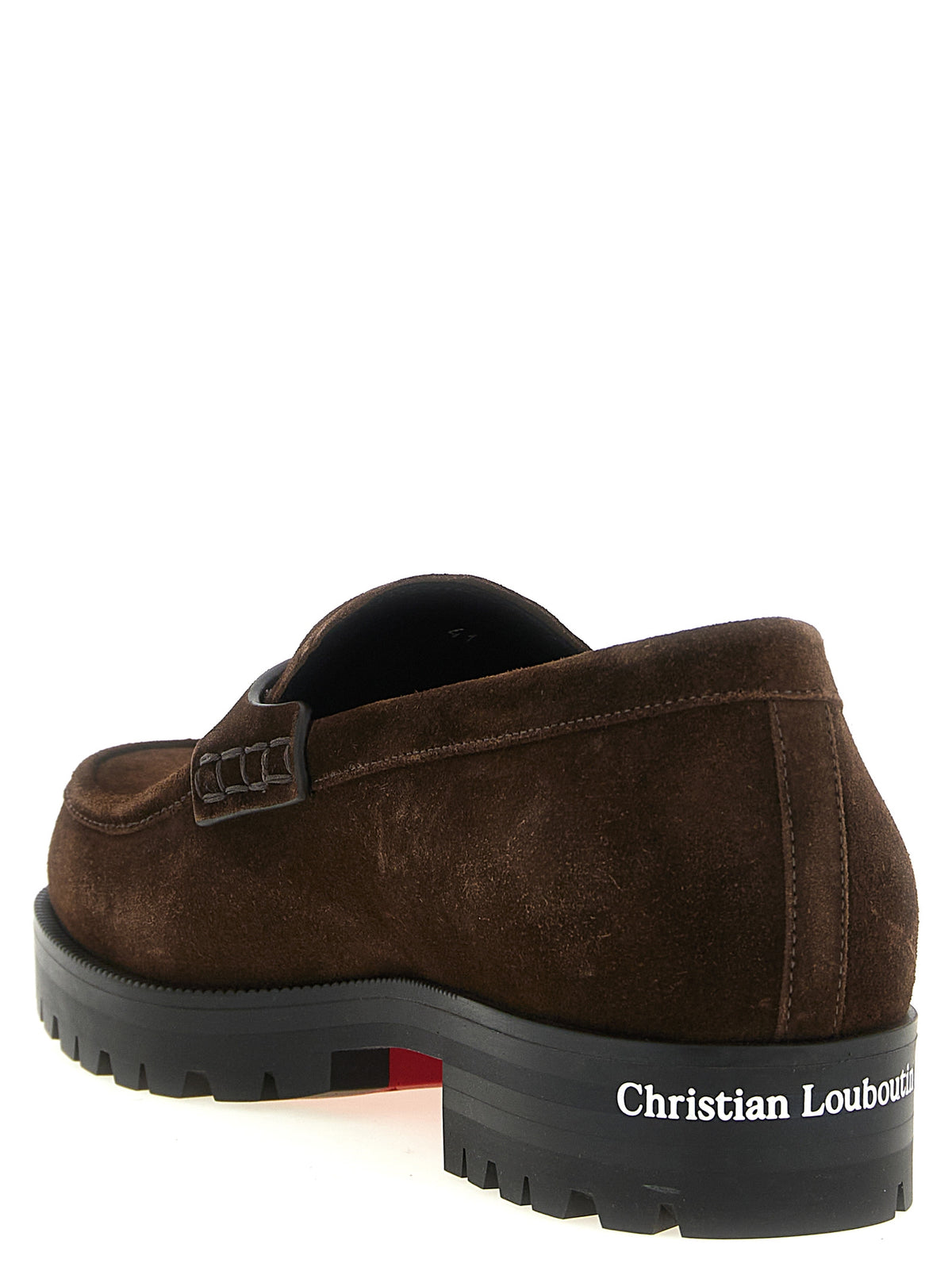 Christian Louboutin Brown 'Slip-On' Loafers braun