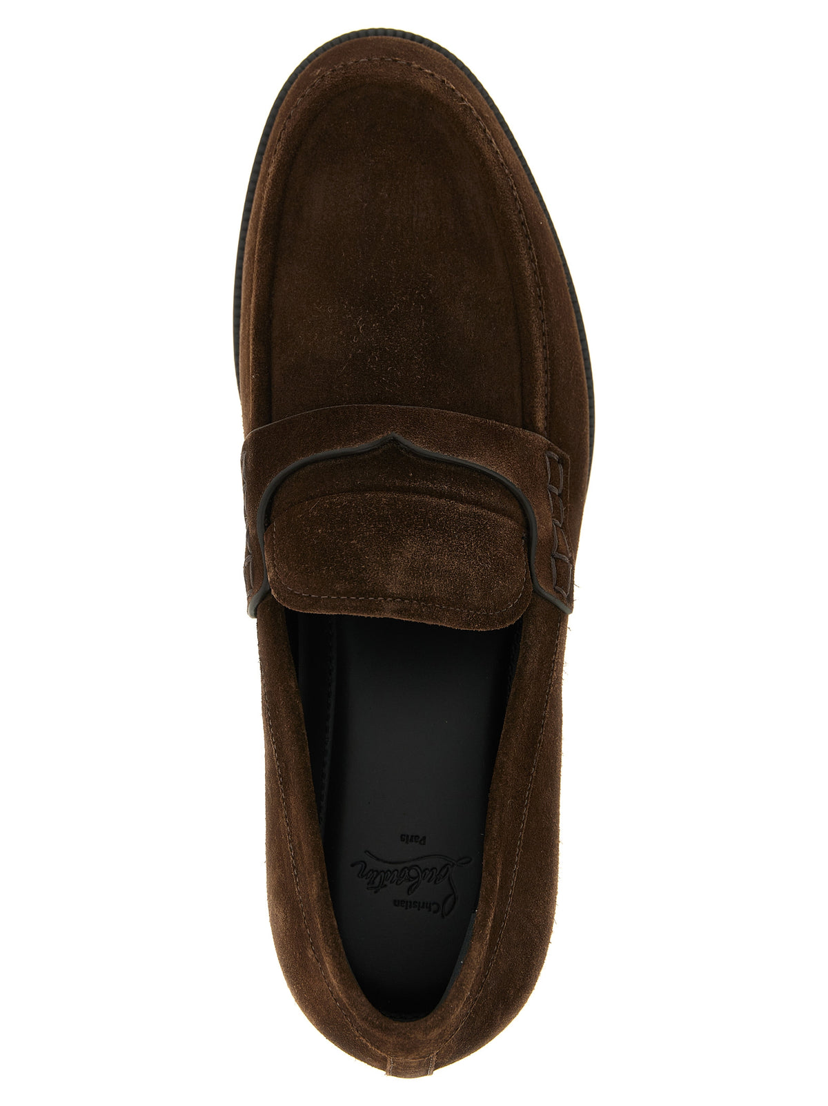 Christian Louboutin Brown 'Slip-On' Loafers braun