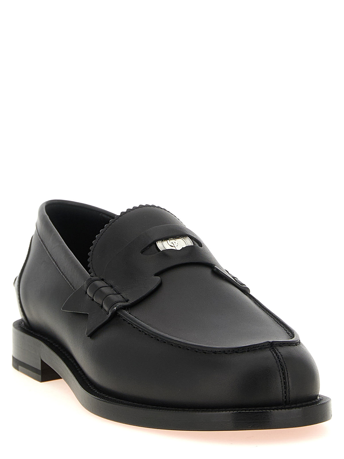 Christian Louboutin Black 'Slip-On' Loafers schwarz