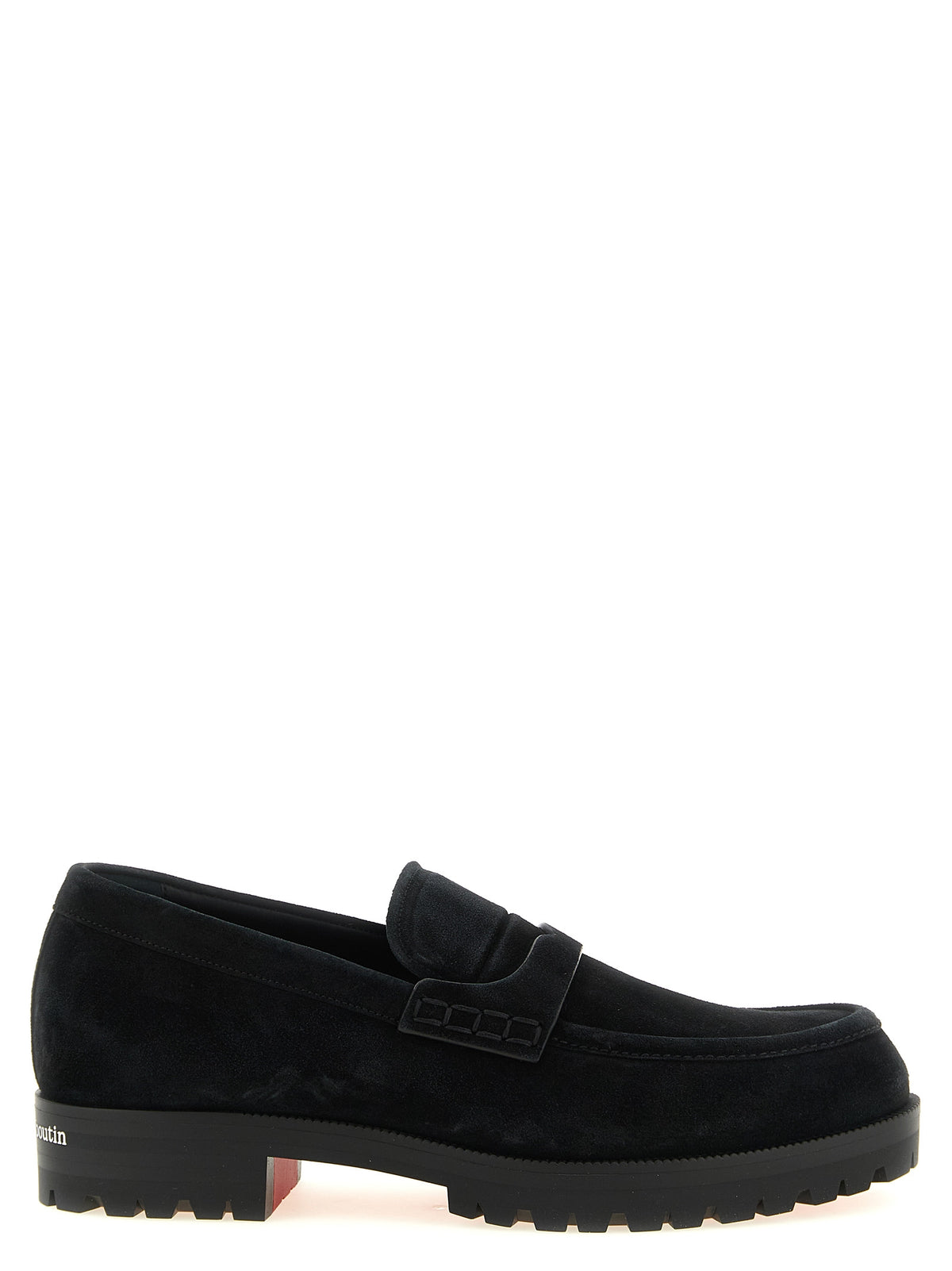 Christian Louboutin Black 'Slip-On' Loafers schwarz