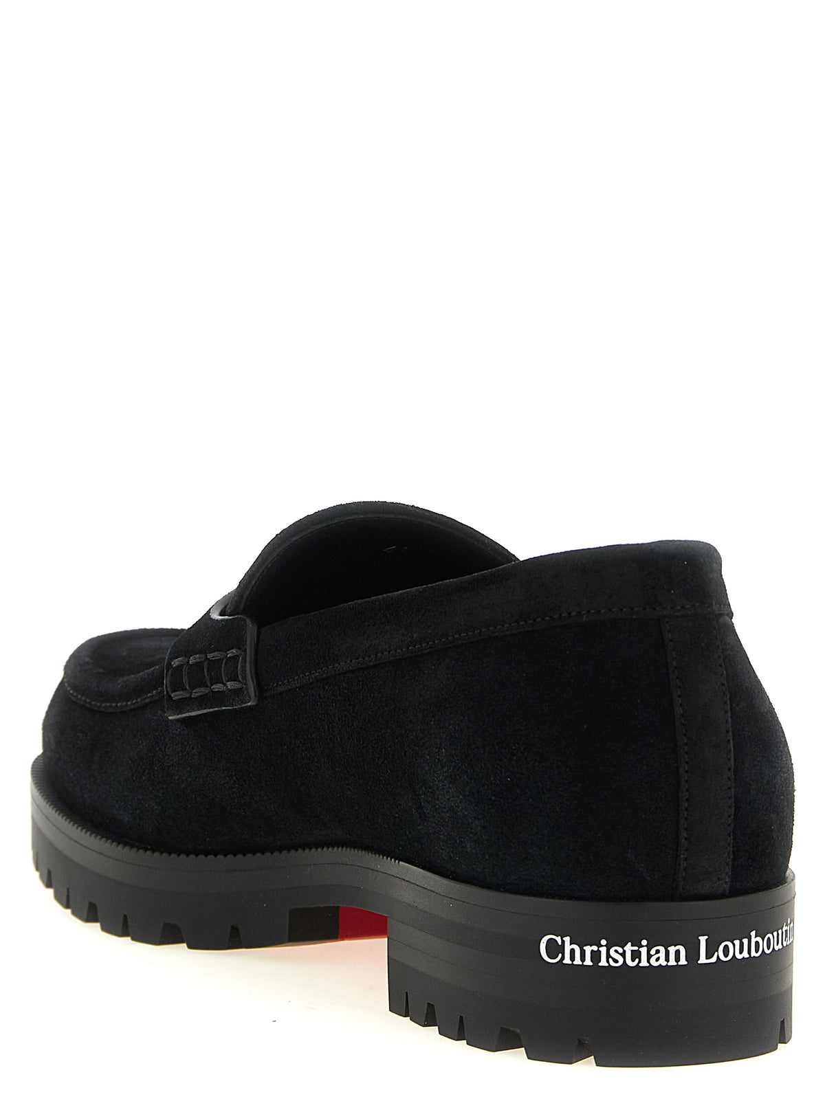 Christian Louboutin Black 'Slip-On' Loafers schwarz