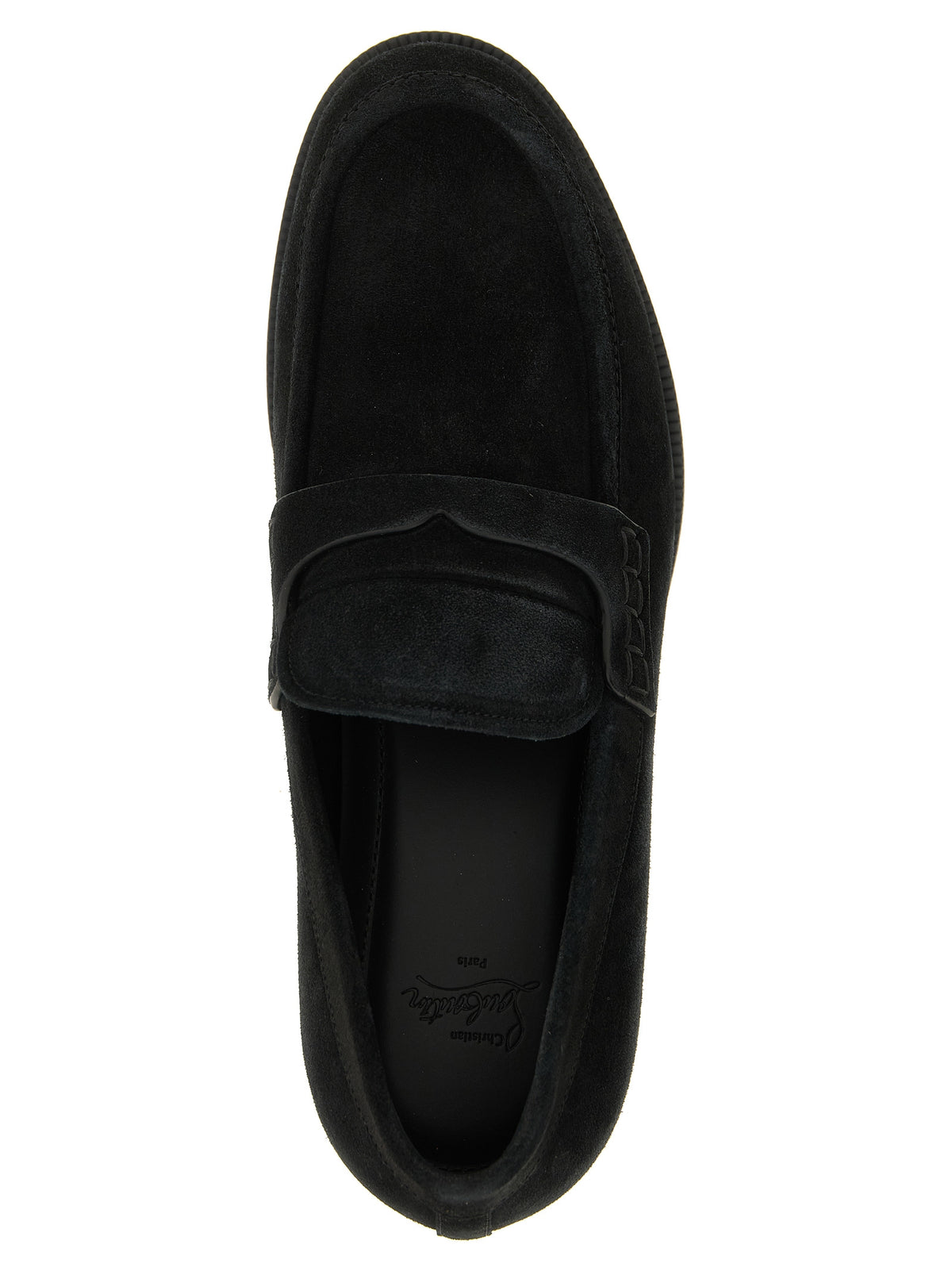 Christian Louboutin Black 'Slip-On' Loafers schwarz