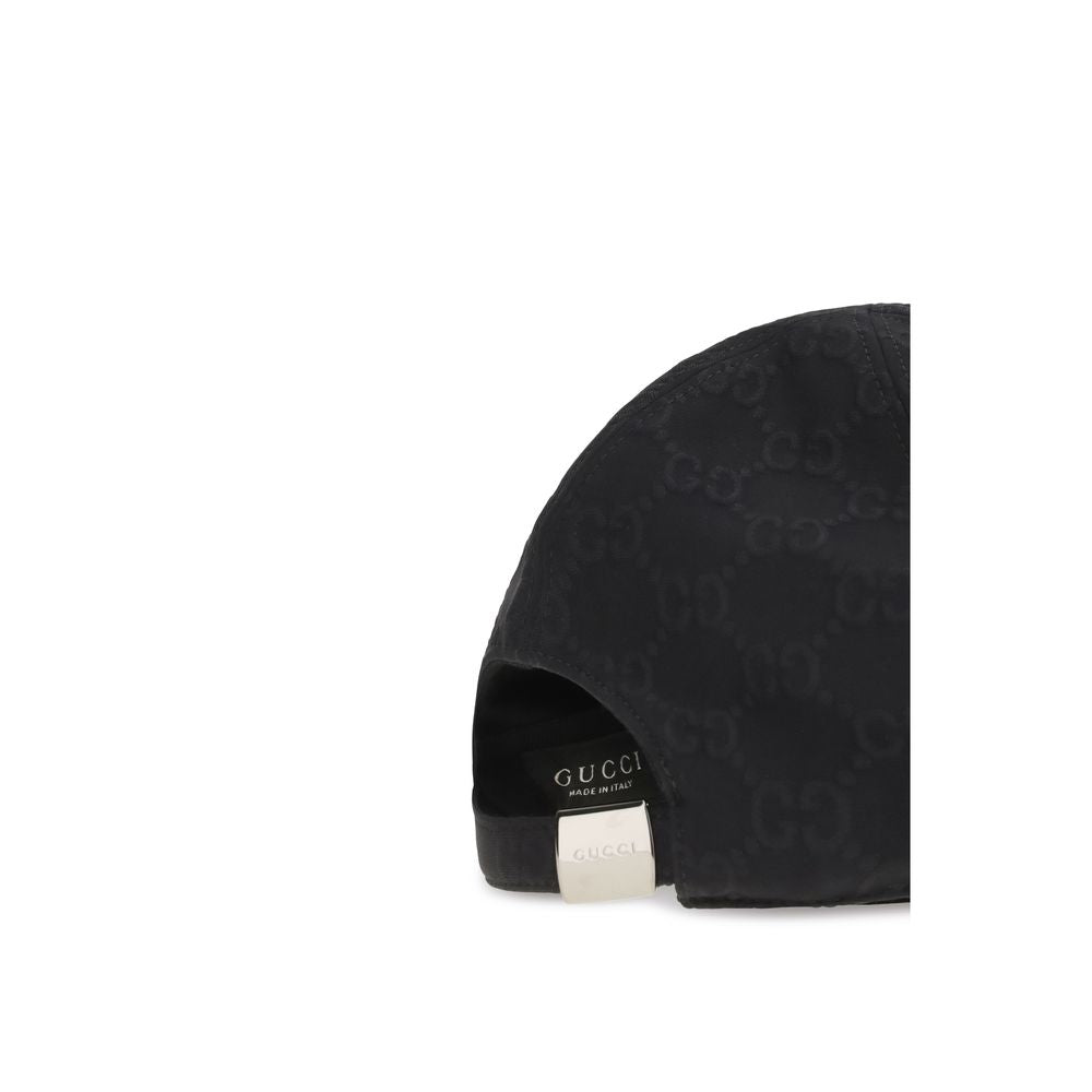 Gucci Black Skylar Base Jersey Baseball Cap Hat) schwarz