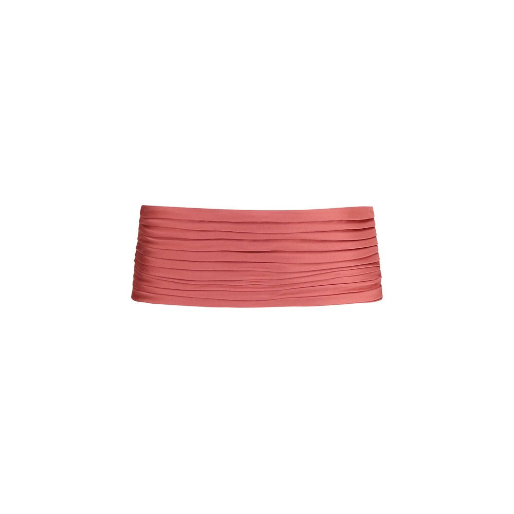 Valentino Garavani Multicolor Satin Pleated Waist Belt