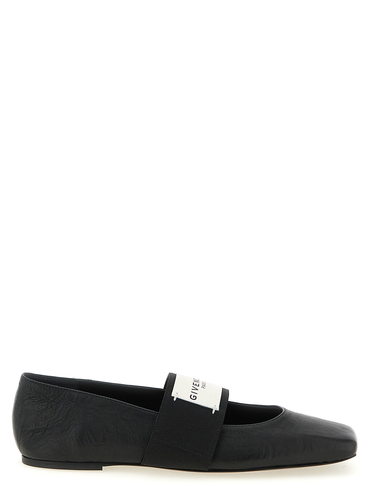 Givenchy Black 'Sliced Square' Flats schwarz