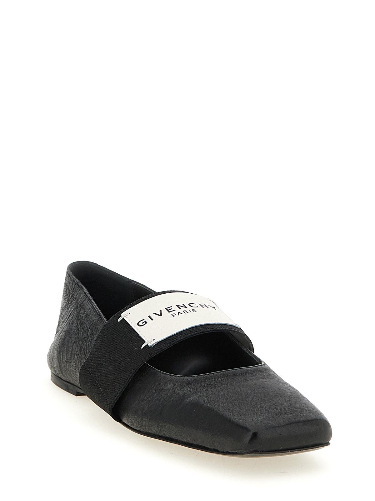 Givenchy Black 'Sliced Square' Flats schwarz