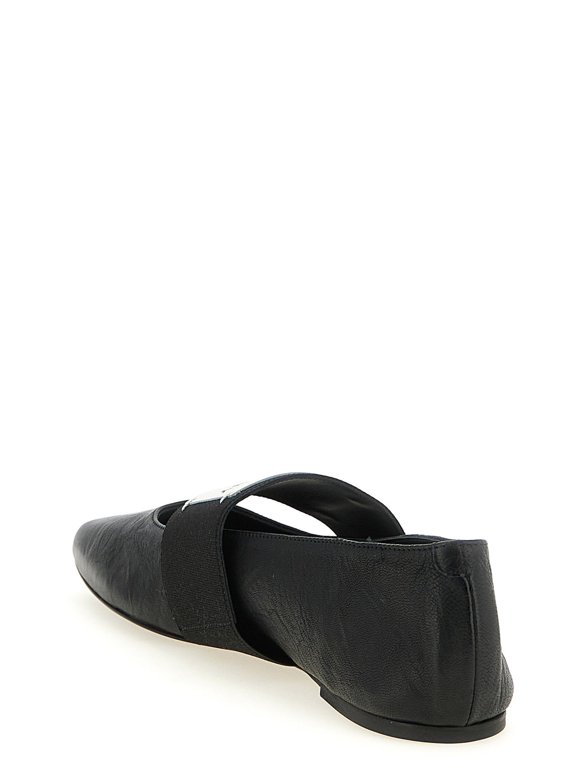 Givenchy Black 'Sliced Square' Flats schwarz