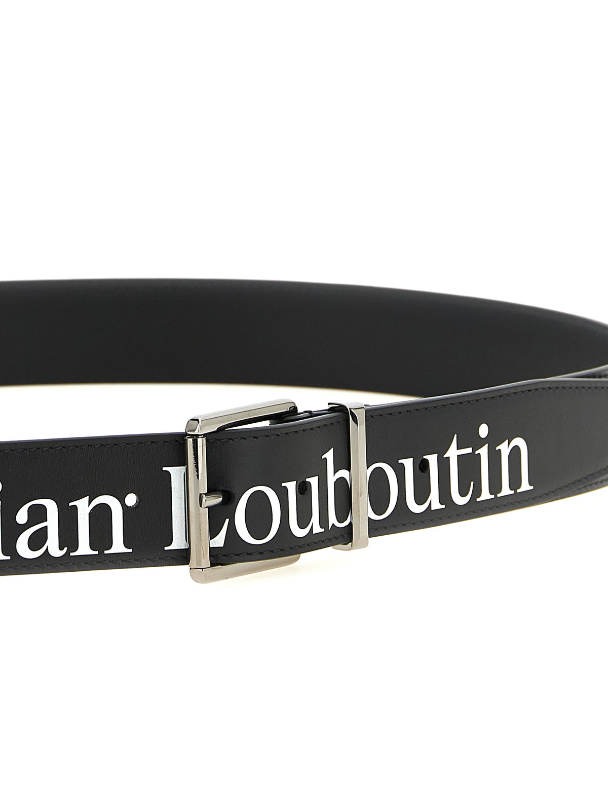 Christian Louboutin Black Regular Belt schwarz