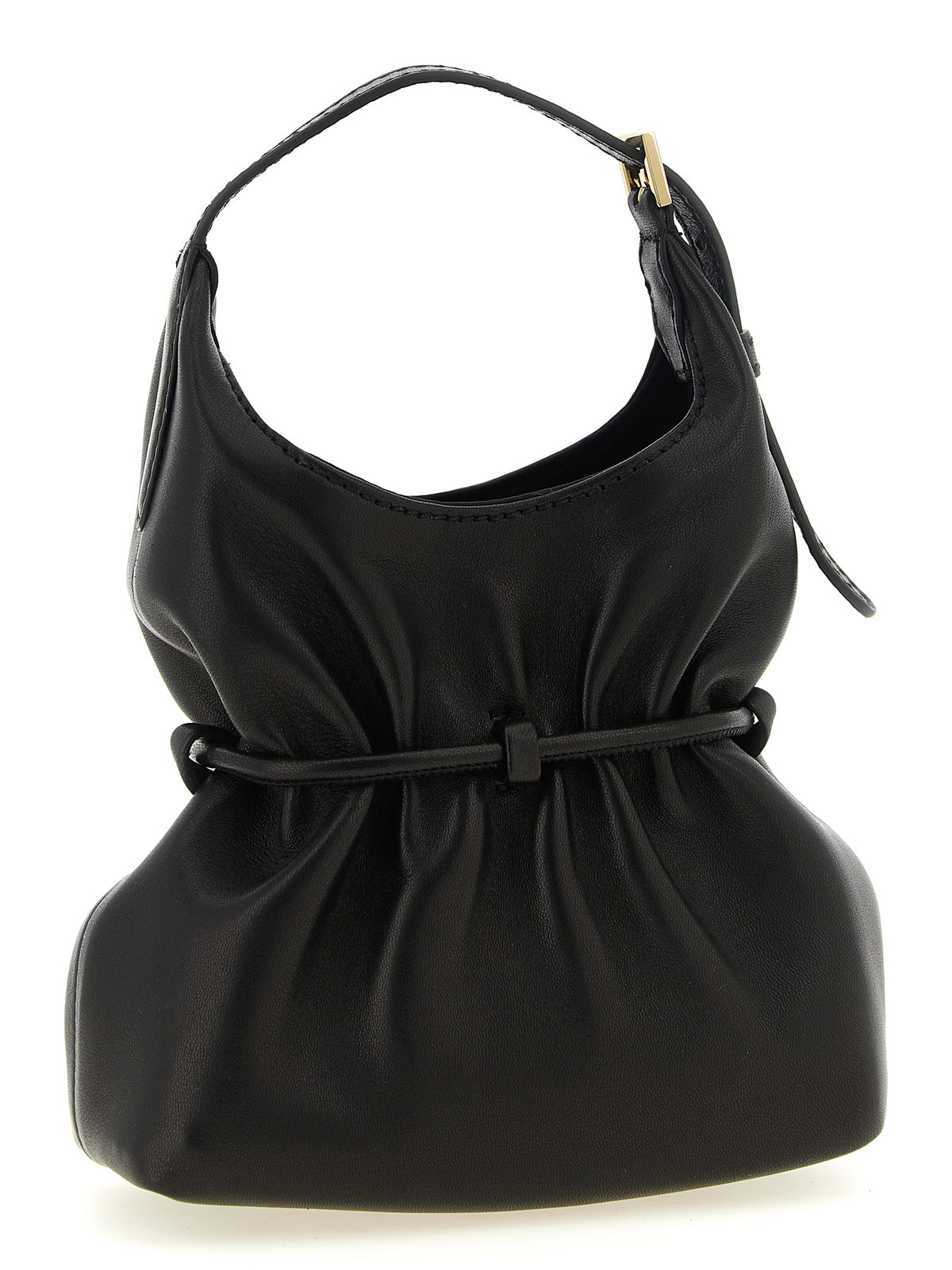 Balmain Black Lamb Leather Handbag schwarz