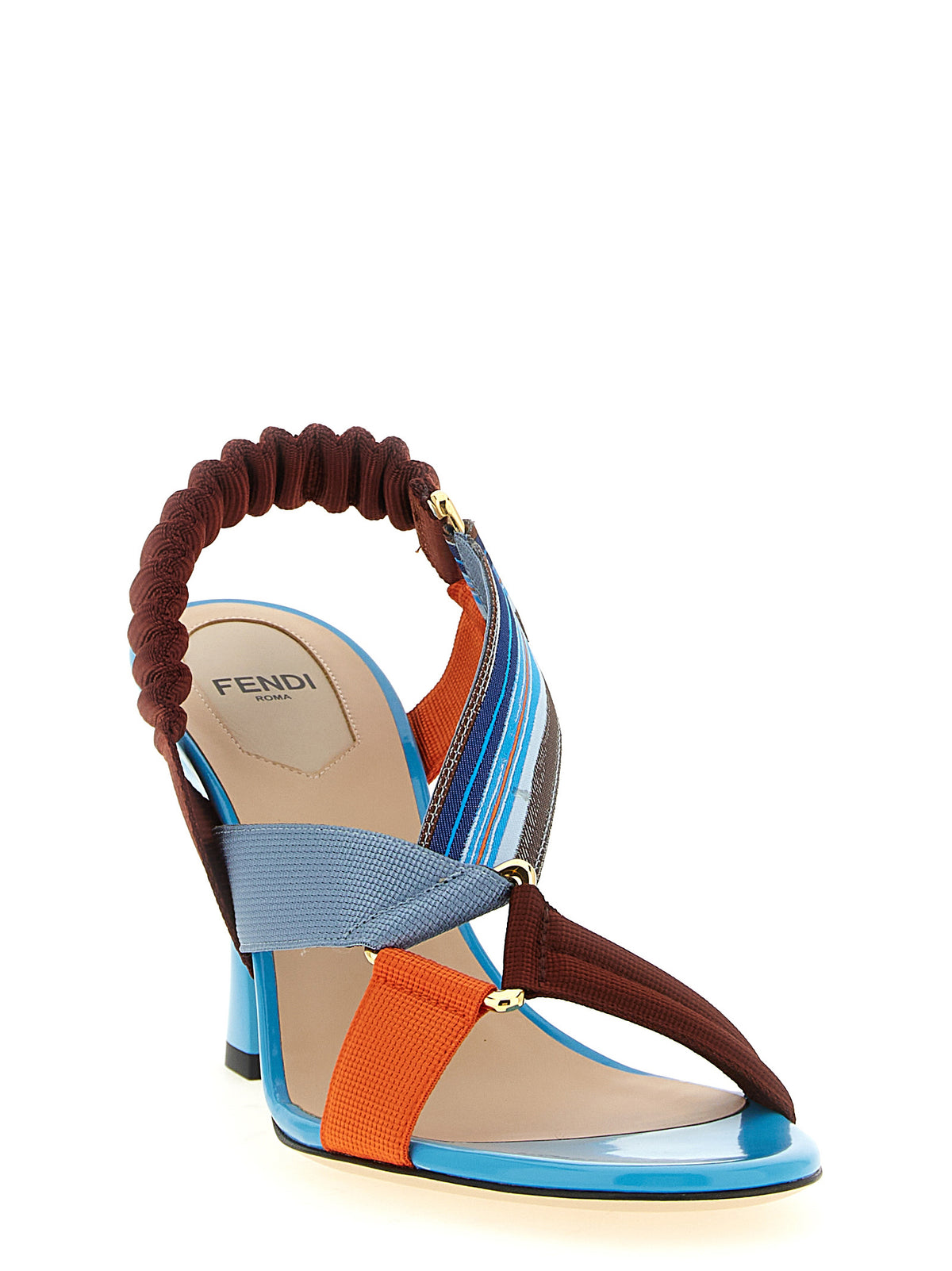 Fendi Multicolor Strap-On Sandals
