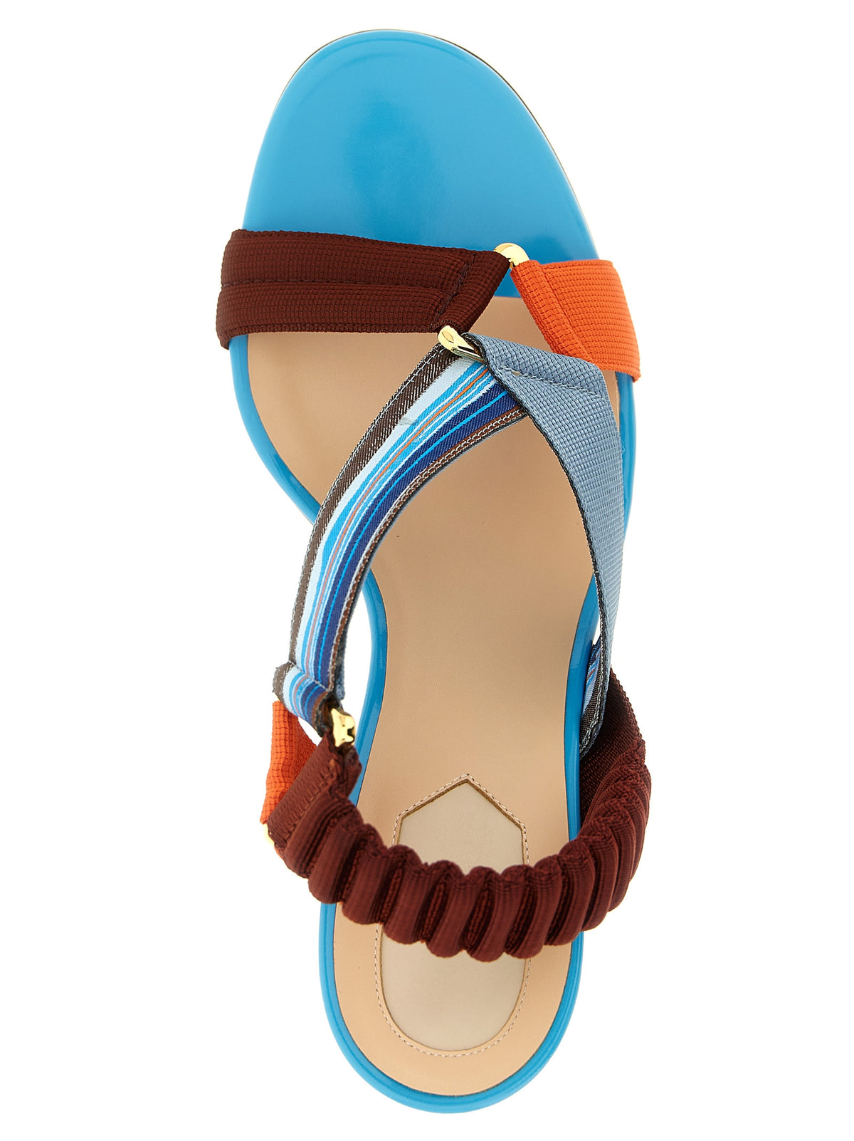Fendi Multicolor Strap-On Sandals