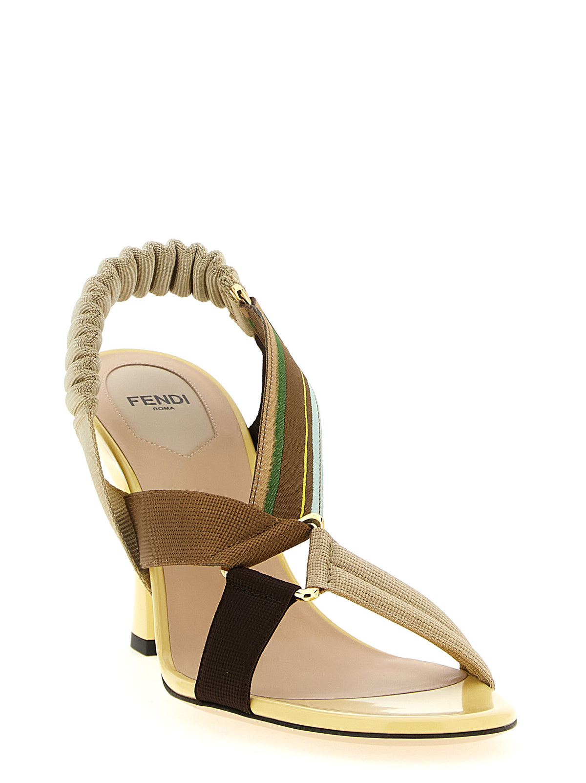 Fendi Multicolor Mid Heel Pumps