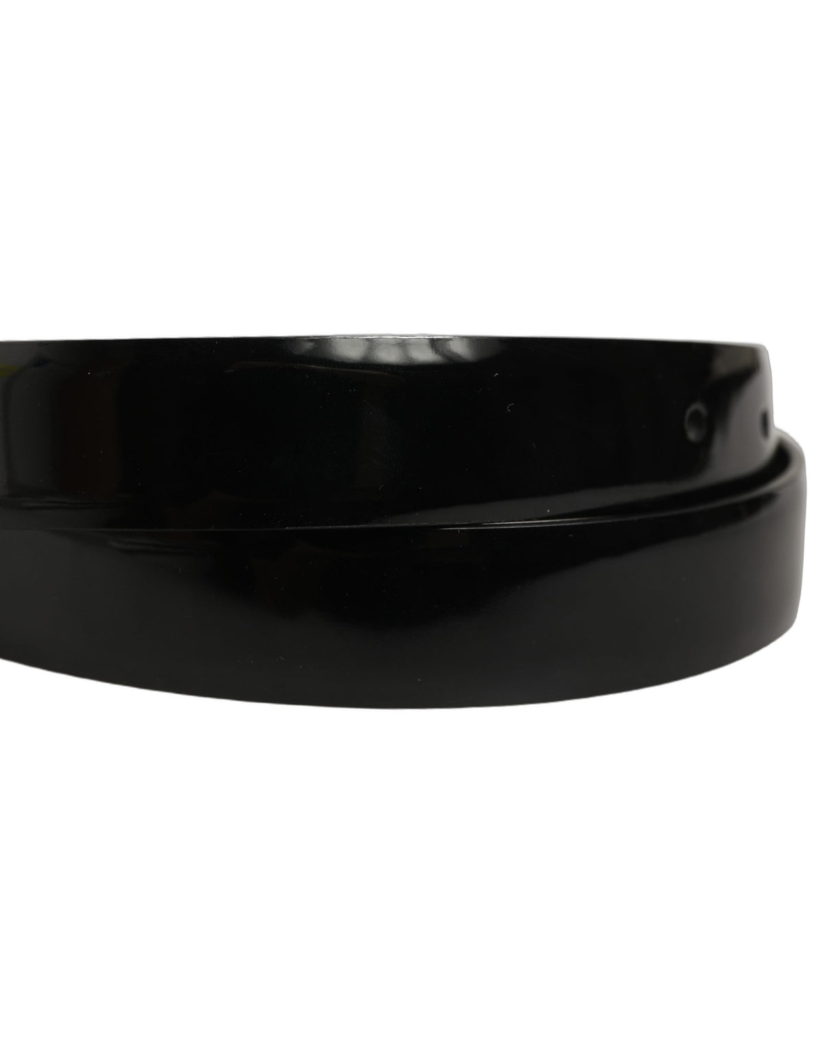 Dolce & Gabbana Black Classic Leather Gold Tone Buckle Belt schwarz