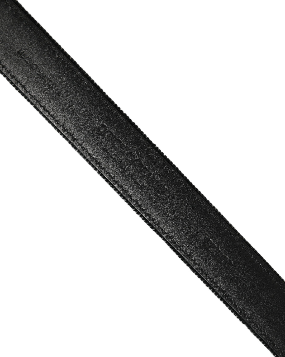 Dolce & Gabbana Black Cotton Metal Buckle Classic Men Belt schwarz