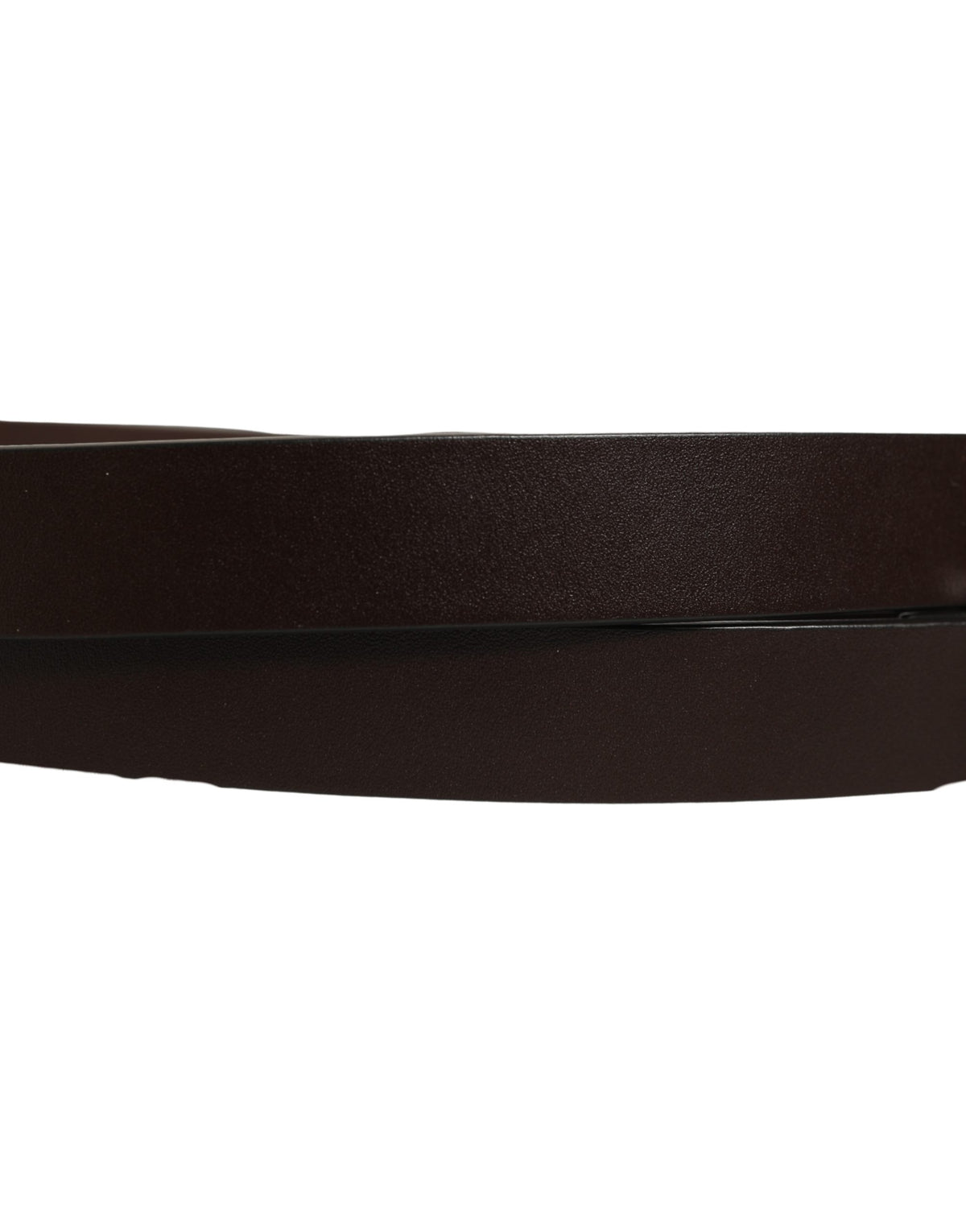 Dolce & Gabbana Brown Leather Double Wrap Metal Buckle Belt braun