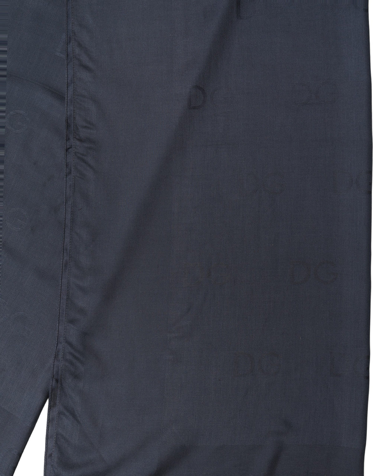 Dolce & Gabbana Dark Blue Modal Frayed Edge Lace Stole Scarf marineblau