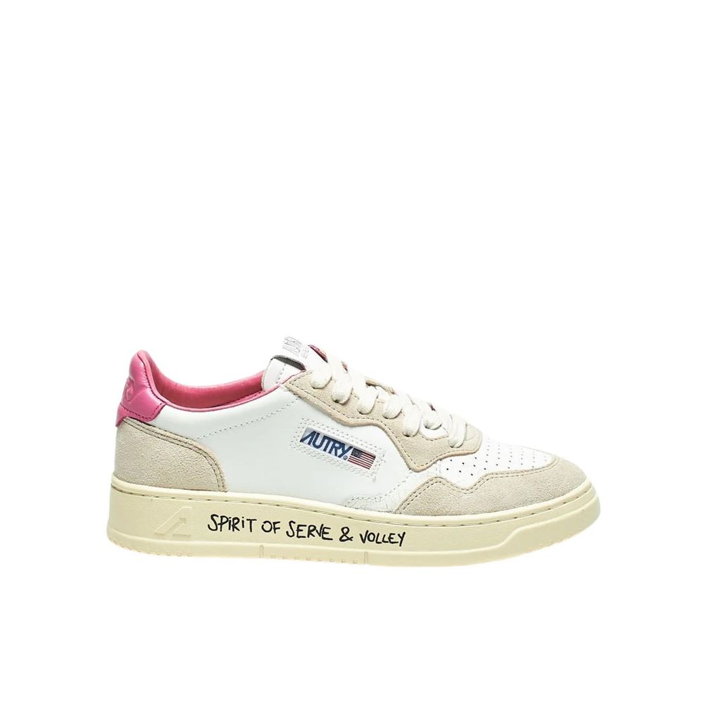 Autry White Leather Low Top Sneakers weiss