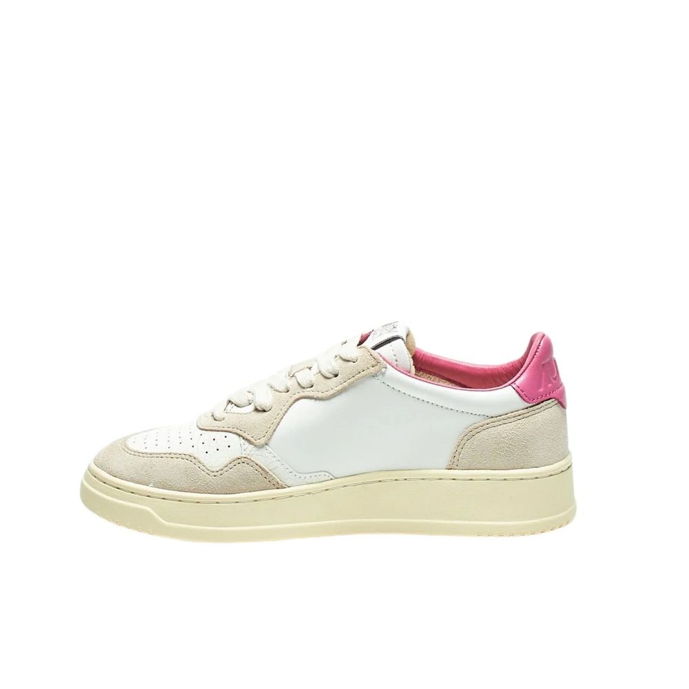 Autry White Leather Low Top Sneakers weiss