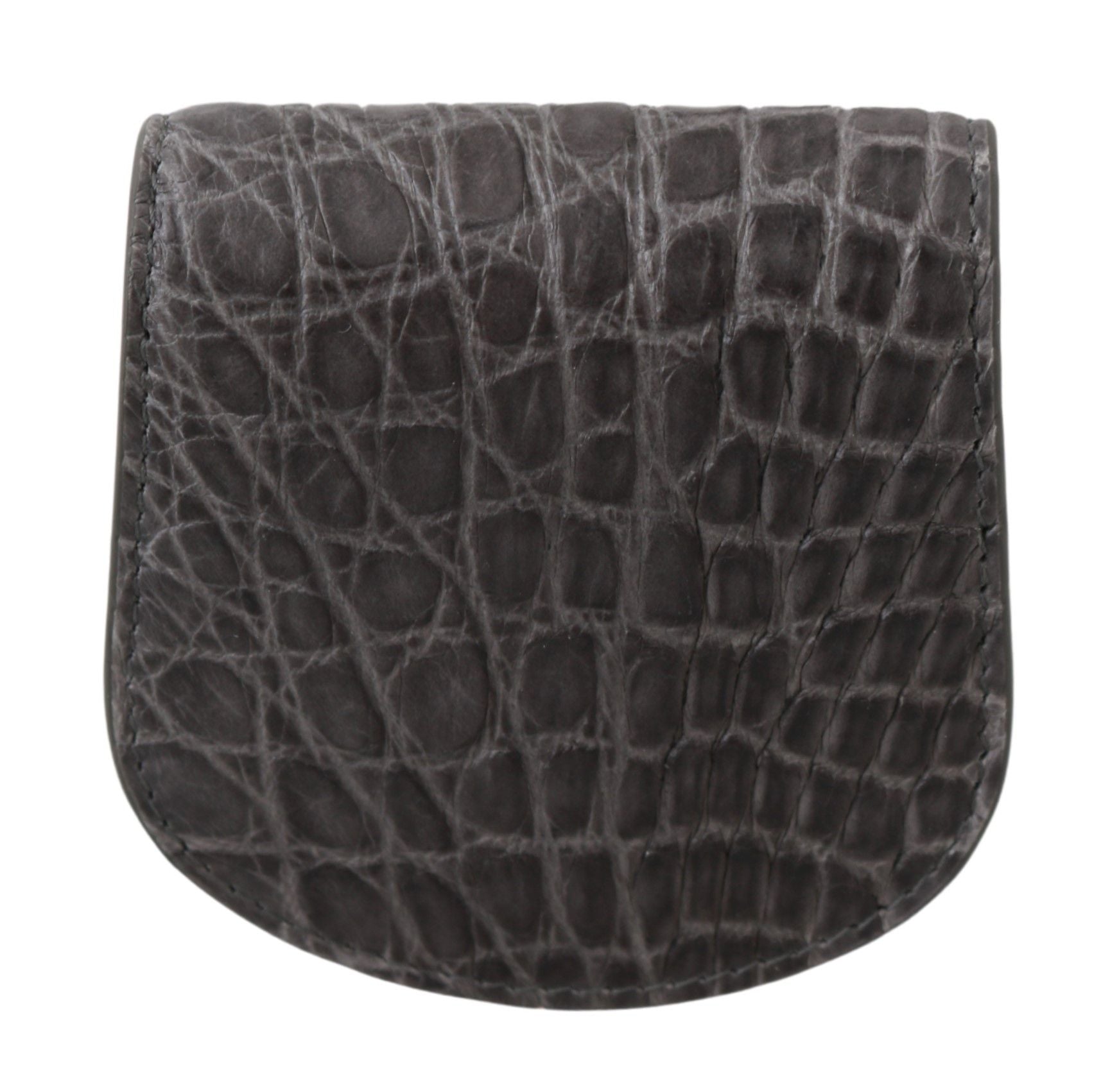 Dolce & Gabbana Gray Exotic Skin Condom Case Holder Pocket Wallet Curated Luxury Accessories by Orvyn