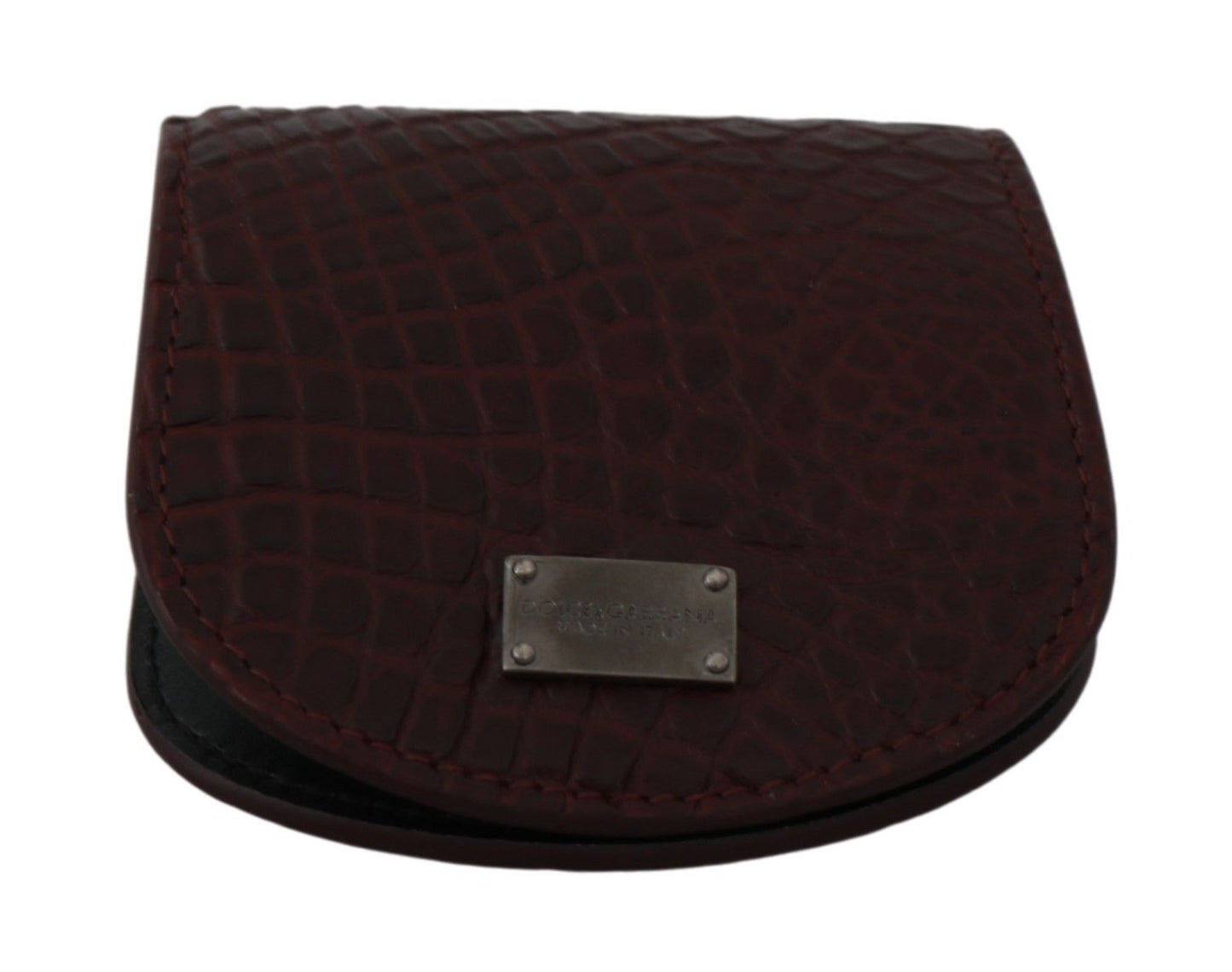 Dolce & Gabbana Brown Exotic Skin Pocket Condom Case Holder Curated Luxury Accessories by Orvyn