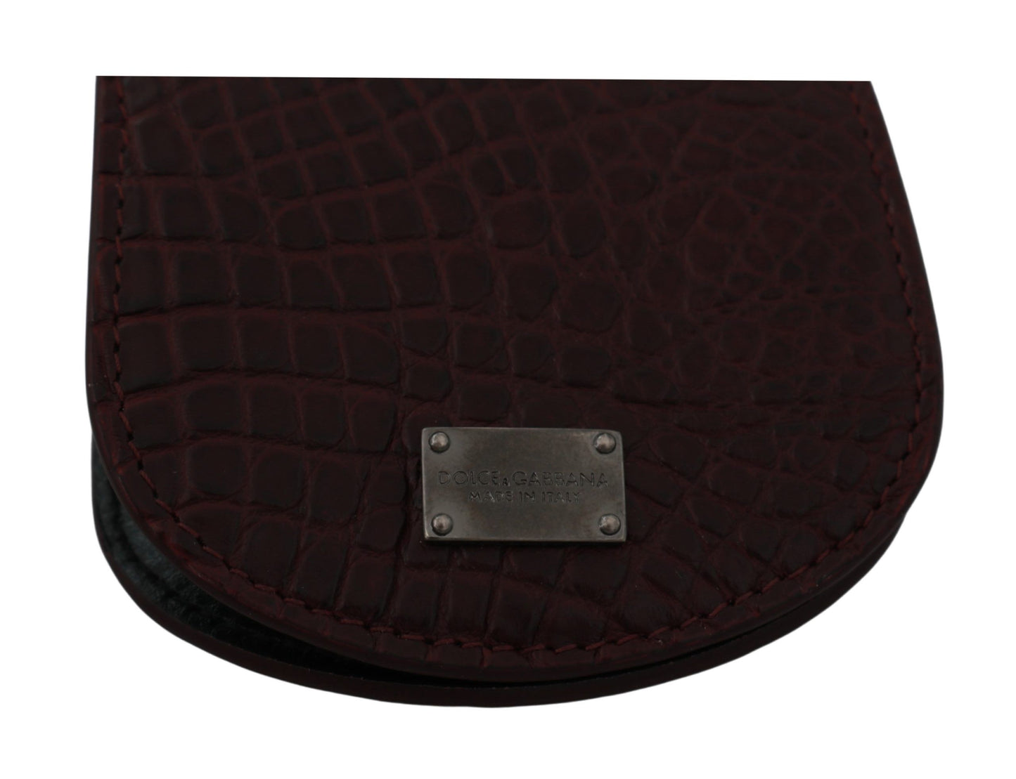 Dolce & Gabbana Brown Exotic Skin Pocket Condom Case Holder Curated Luxury Accessories by Orvyn